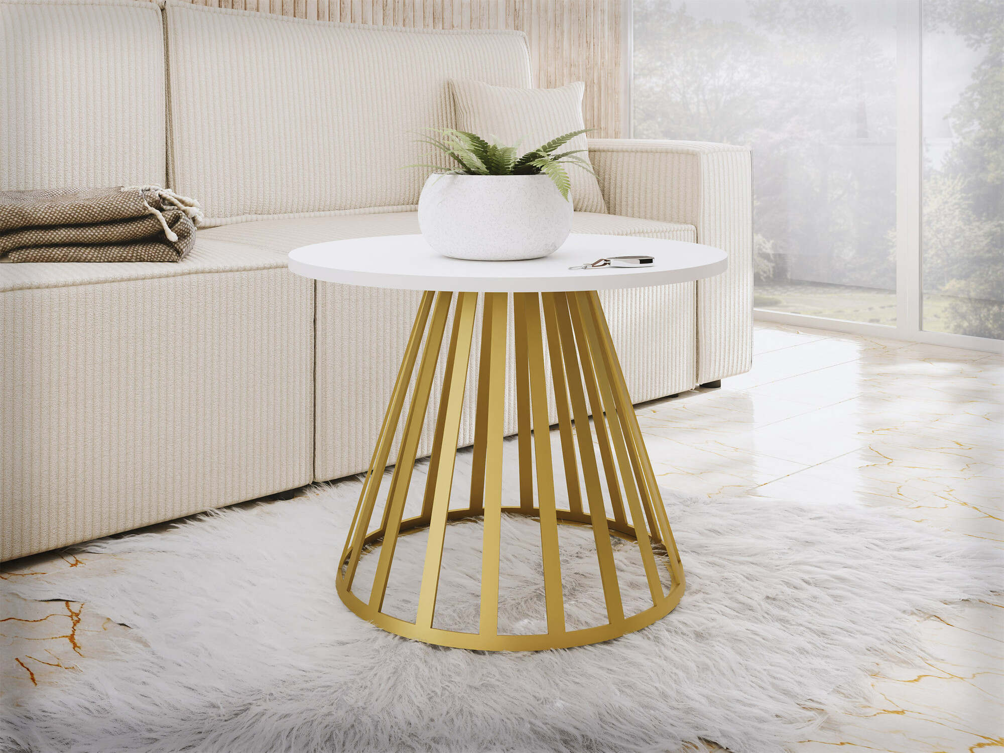 Couchtisch Oswego 130 (Weiß)