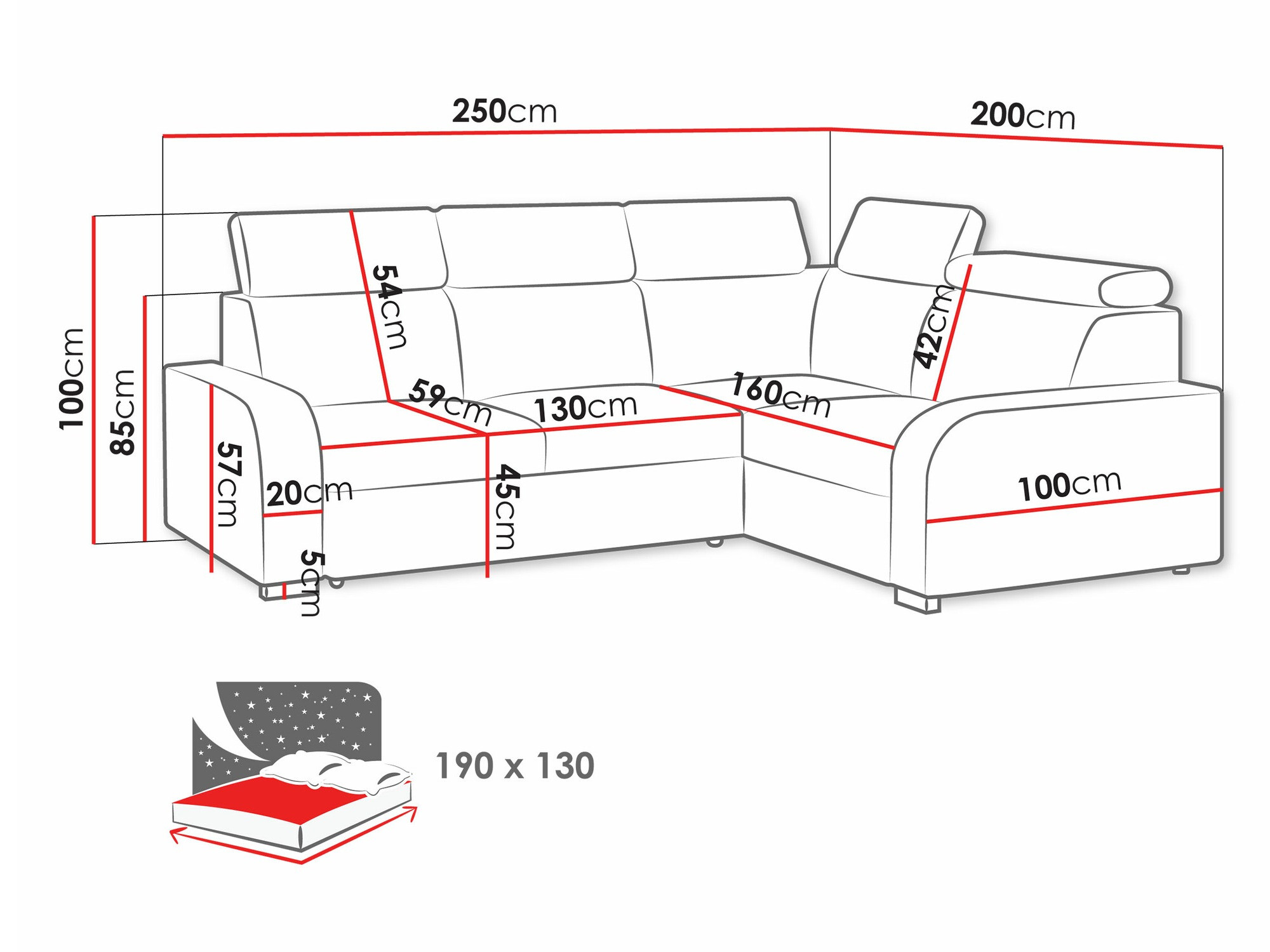 Ecksofa Etrcala 109 (Crown 17)