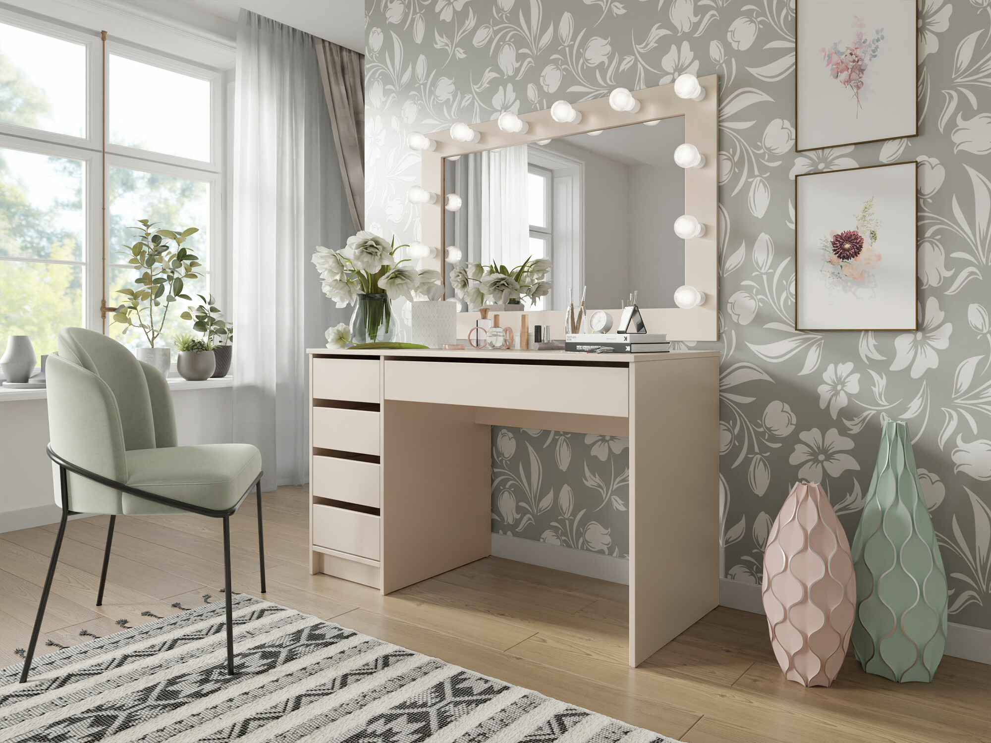 Bürotisch Comfivo Terros I (Beige)