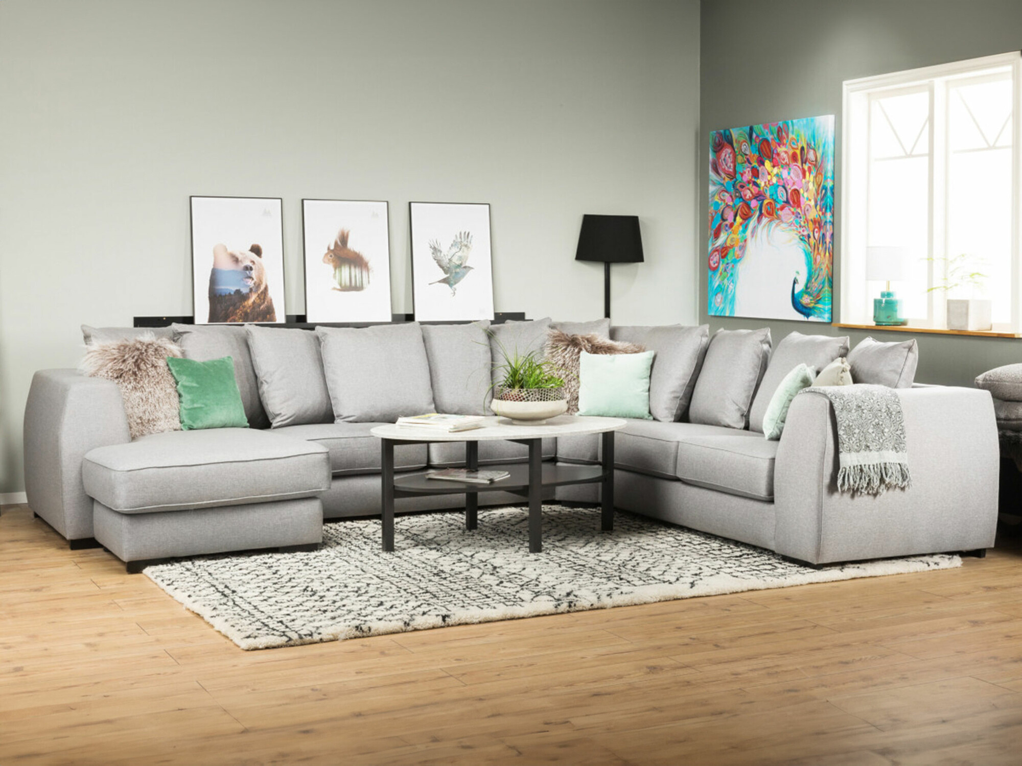 Ecksofa Scandinavian Choice Etfeli 104 (Hellgrau)
