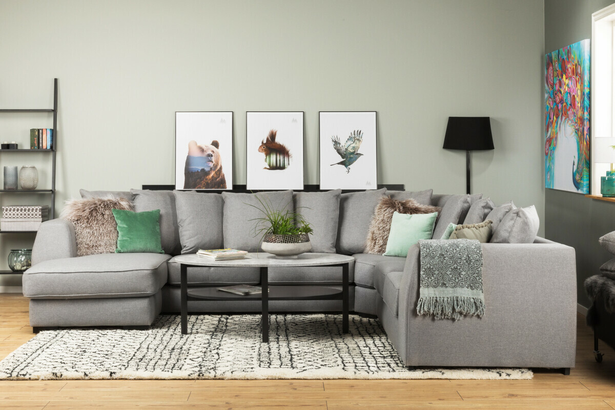 Ecksofa Scandinavian Choice Etfeli 104 (Hellgrau)