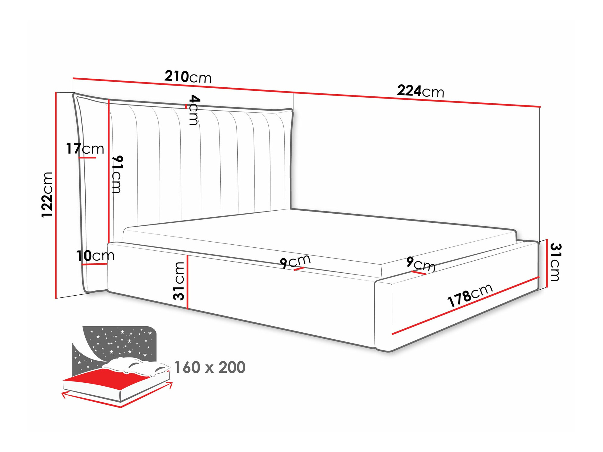 Bett Comfivo Solacium (Kronos 29)