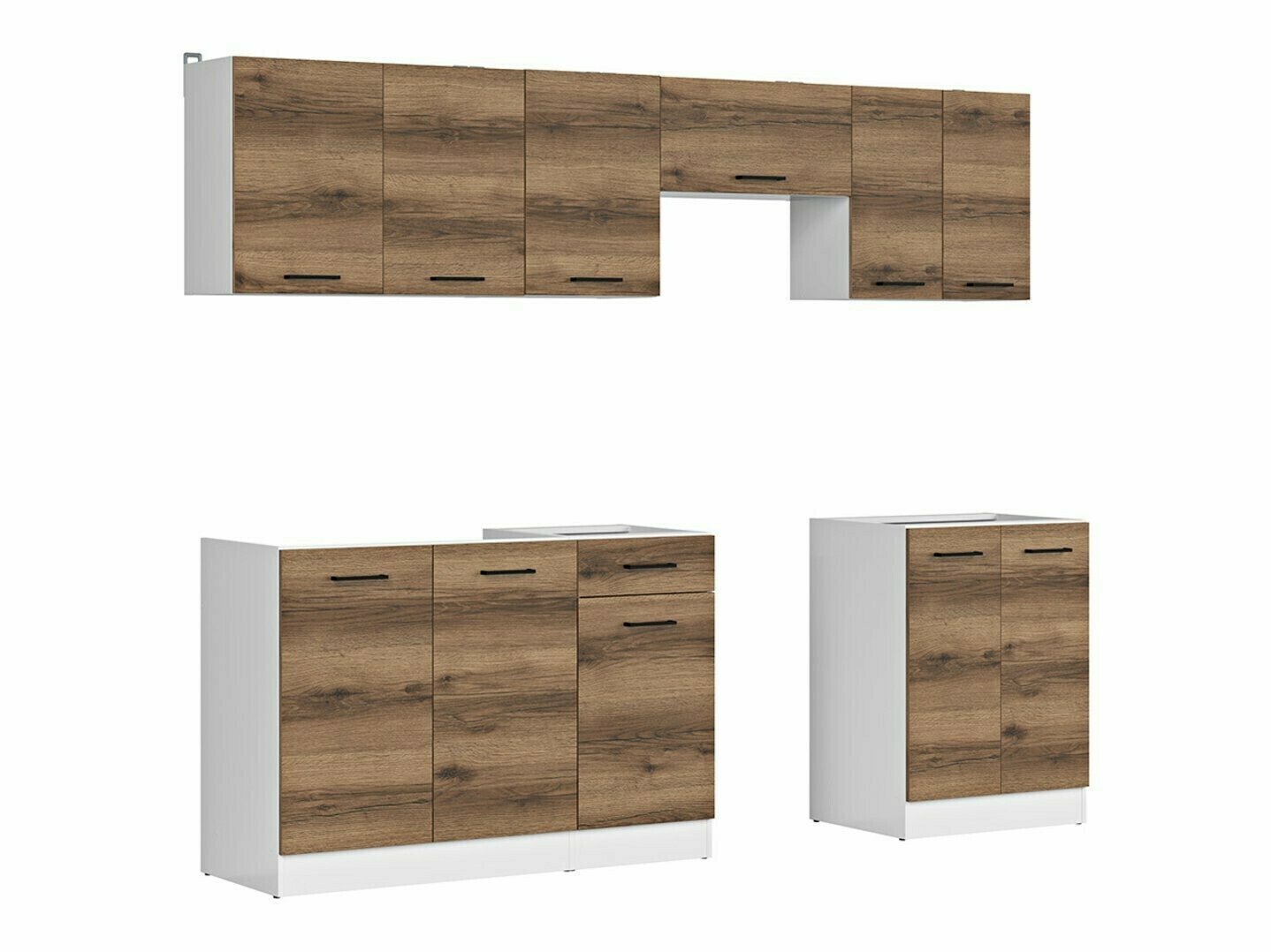 Küchenset Boston 498 (Dunkle Delano-Eiche)