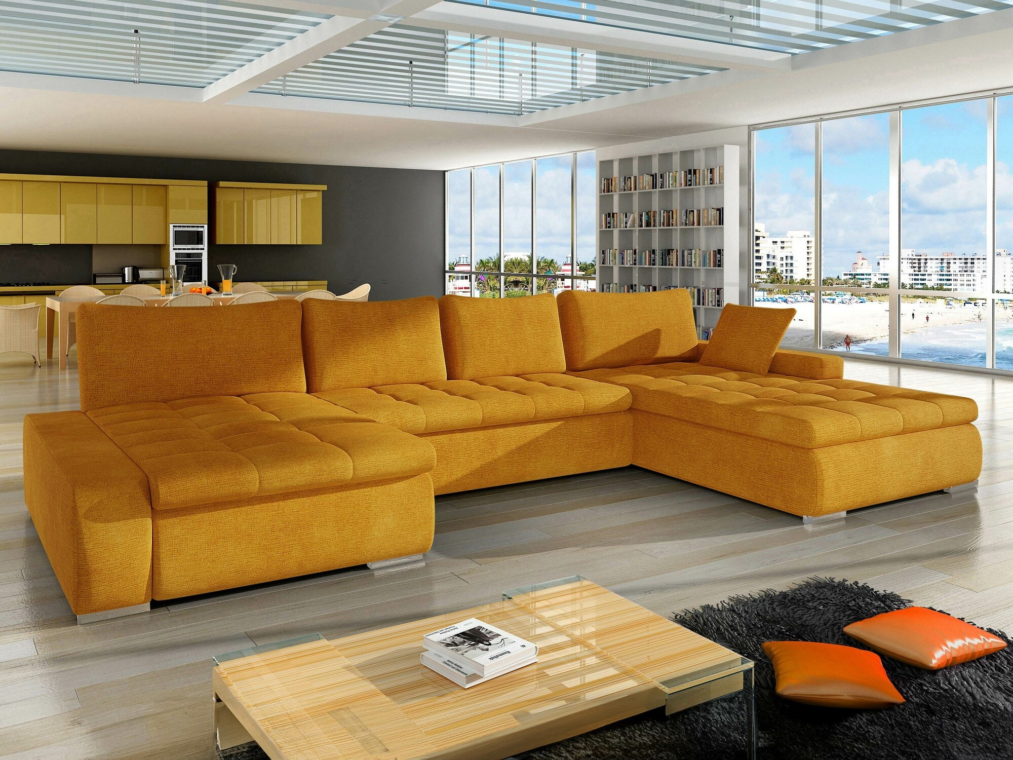 Ecksofa Comfivo Oliva (Wave 05)