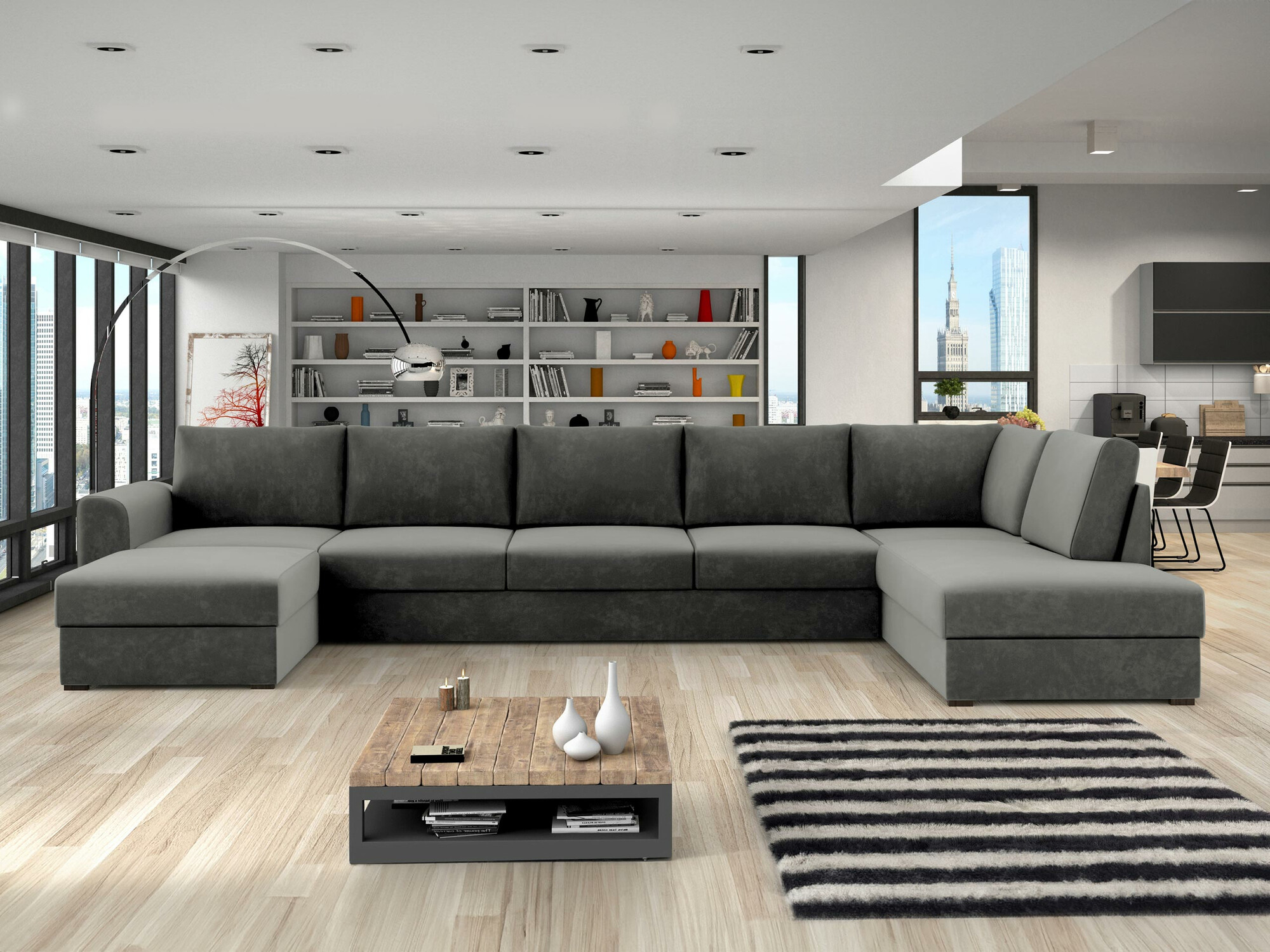 Ecksofa Comfivo Flumen I (Magic Velvet 2217)