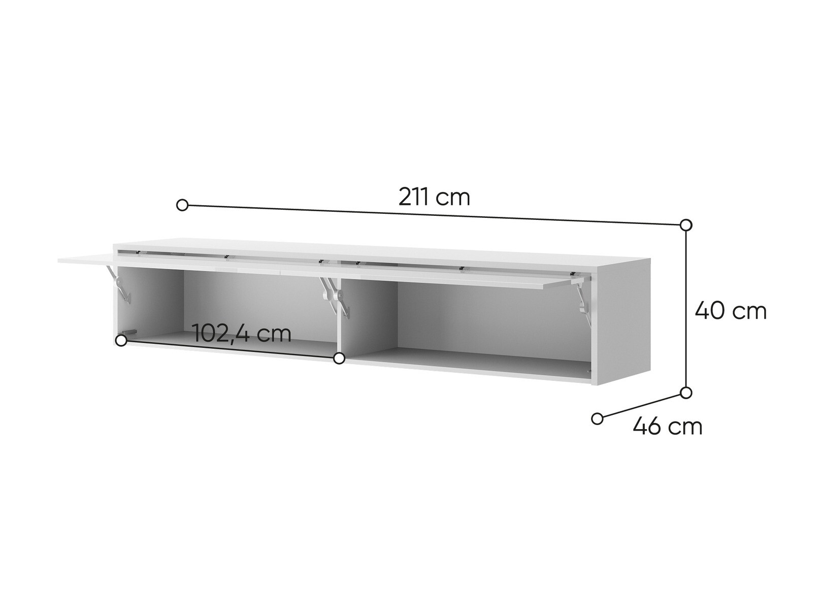 Hängeschrank Concept Pro Lenart (Weiß)