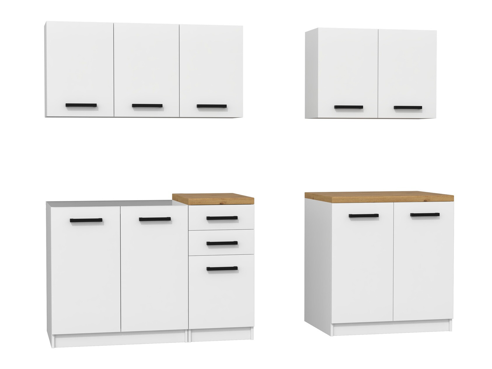 Küchenset Mandeville 240 (Matt weiß)