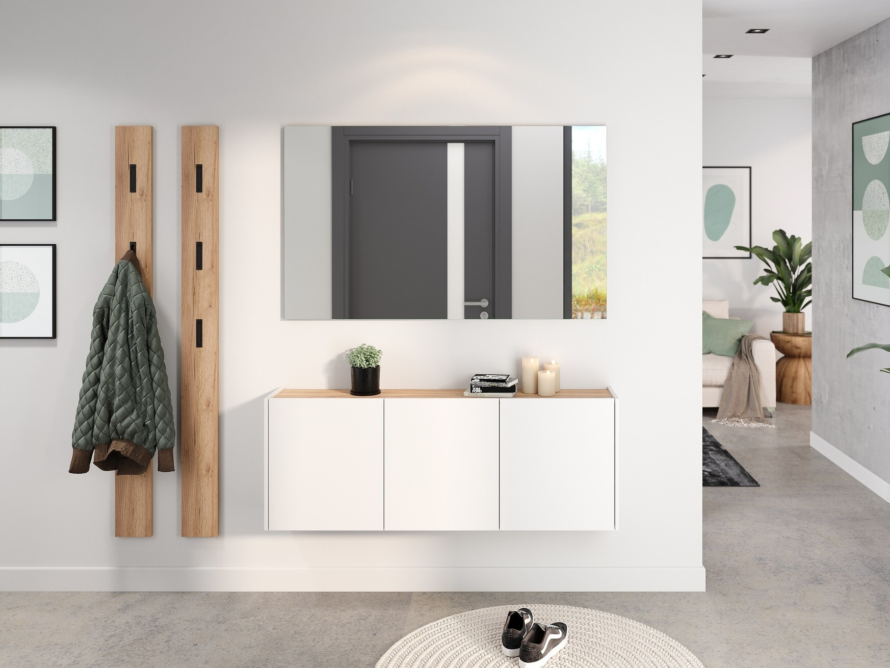 Schuhregal Sacramento 433 (Weiß)