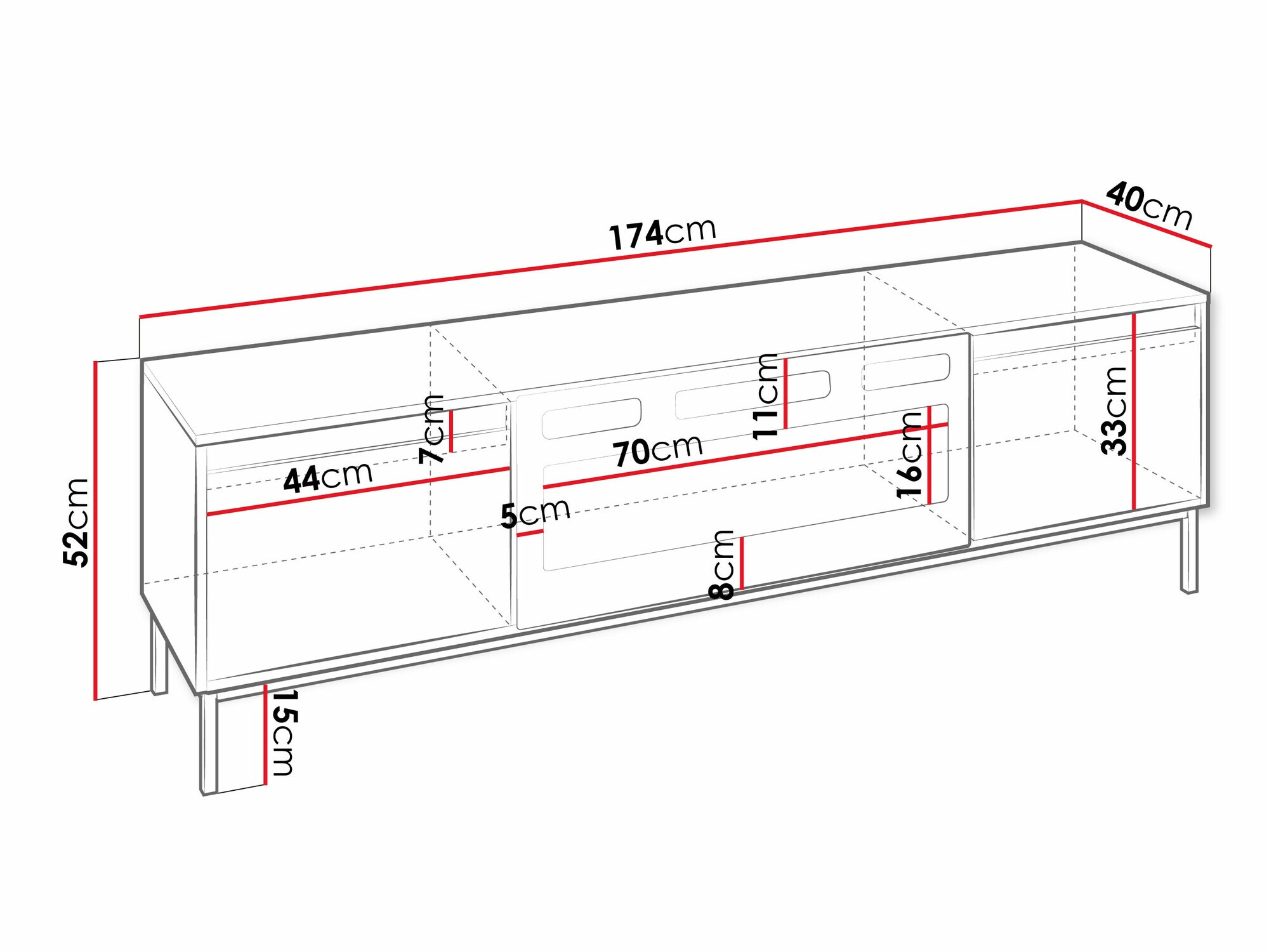 TV-Möbel Comfivo Delruva III (Kaschmir)