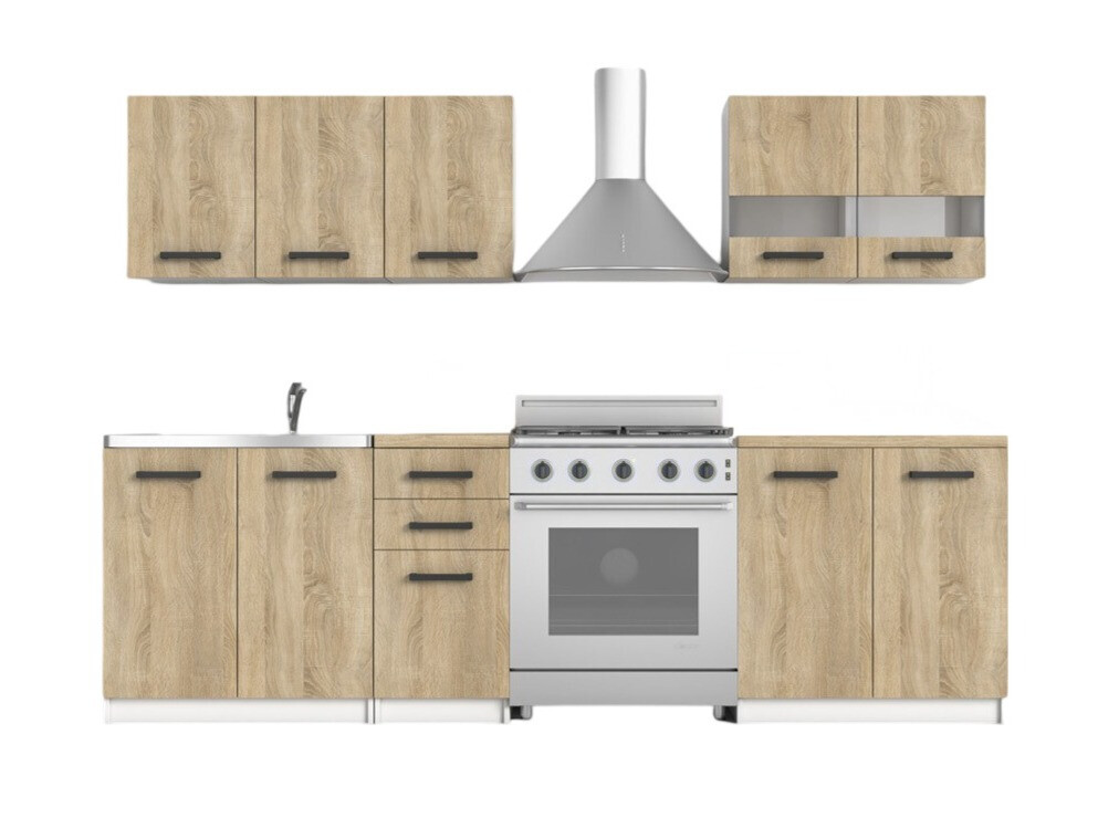 Küchenset Mandeville 240 (Sonoma Eichenholzoptik)