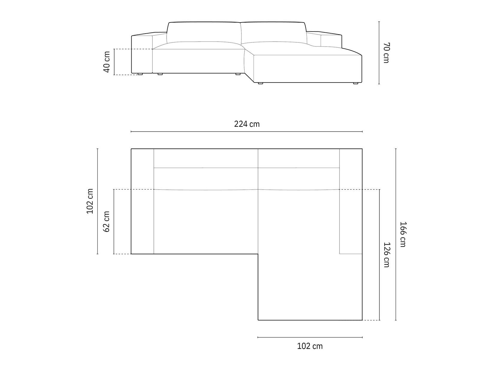 Ecksofa Lomcalu 101 (Bluvel 22)