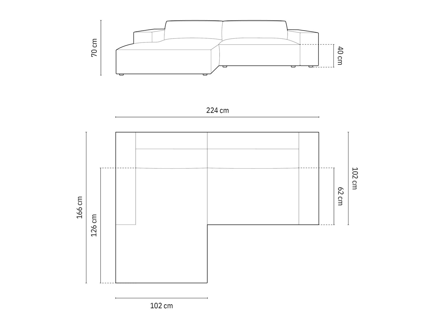 Ecksofa Lomcalu 101 (Megan 357)