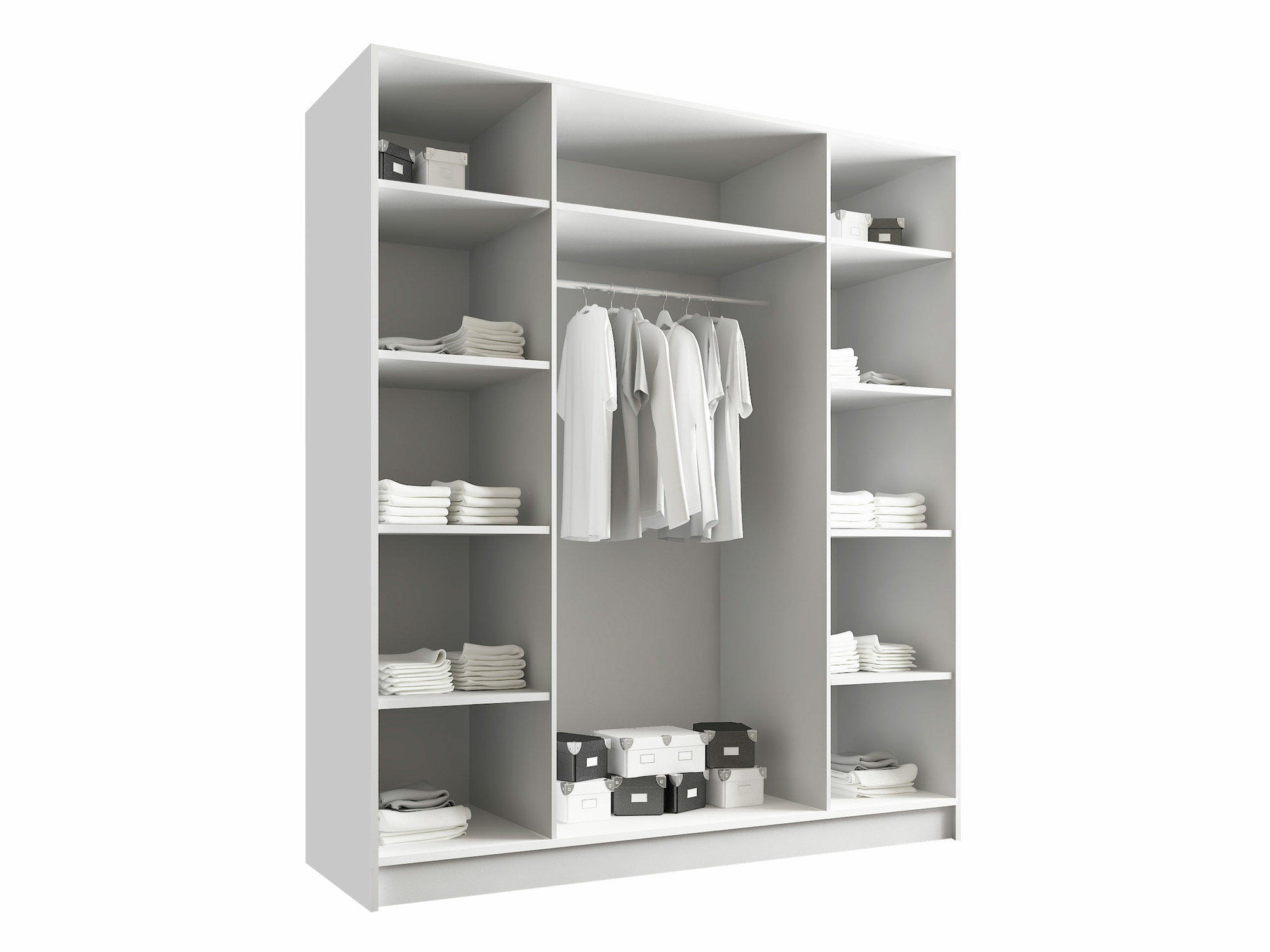 Kleiderschrank Closico Navor I (Schwarz)