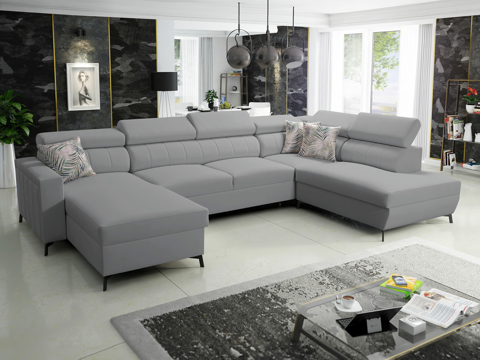 Ecksofa Sarasota 158 (Mono 244 + Botanical 36)
