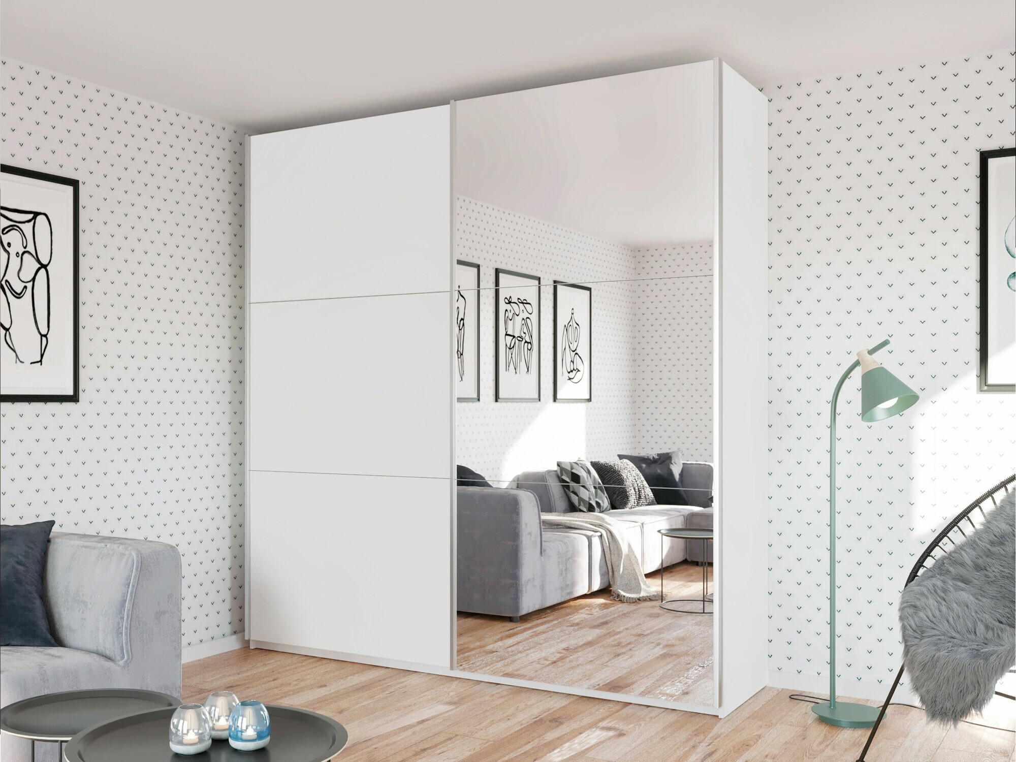Kleiderschrank Honolulu 131 (Weiß)