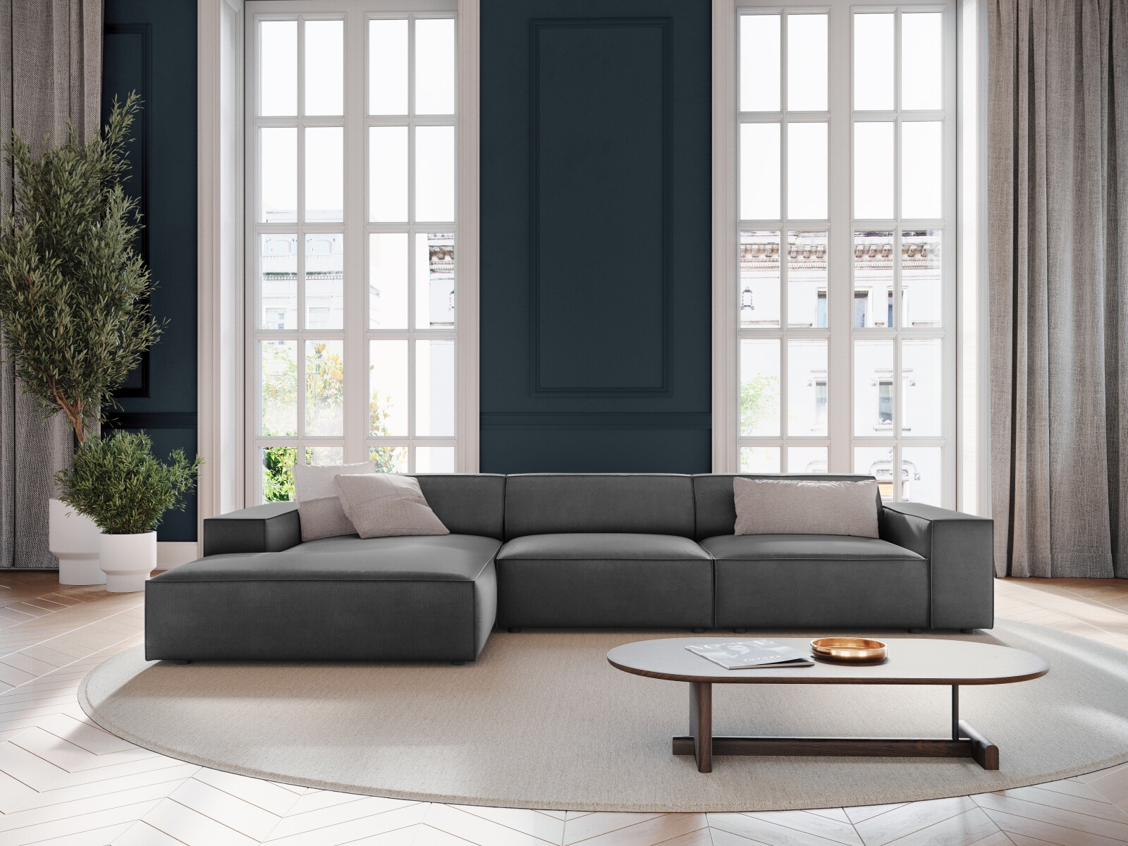 Modulares Ecksofa Lomcalu 102 (Bluvel 14)
