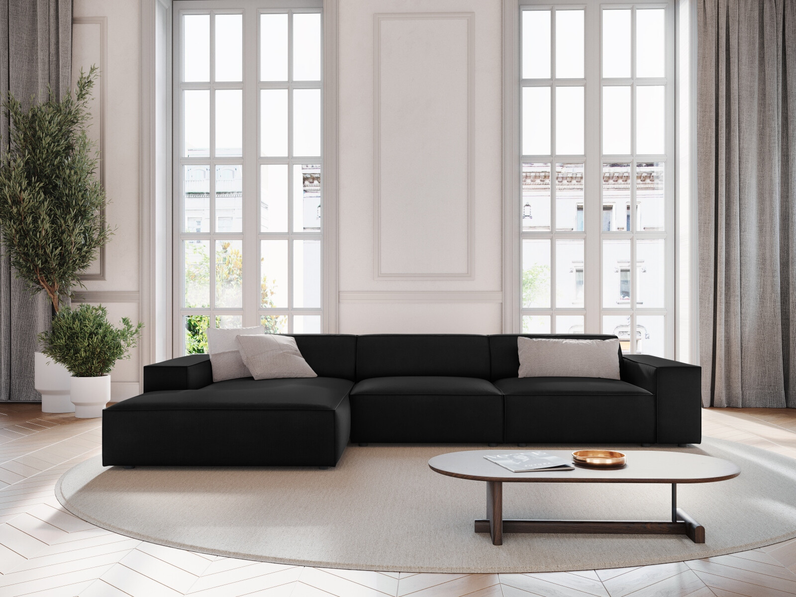 Modulares Ecksofa Lomcalu 102 (Bluvel 19)