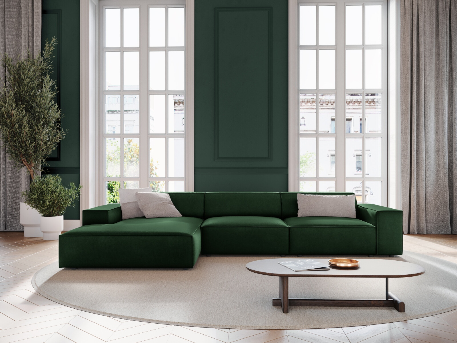 Modulares Ecksofa Lomcalu 102 (Bluvel 78)