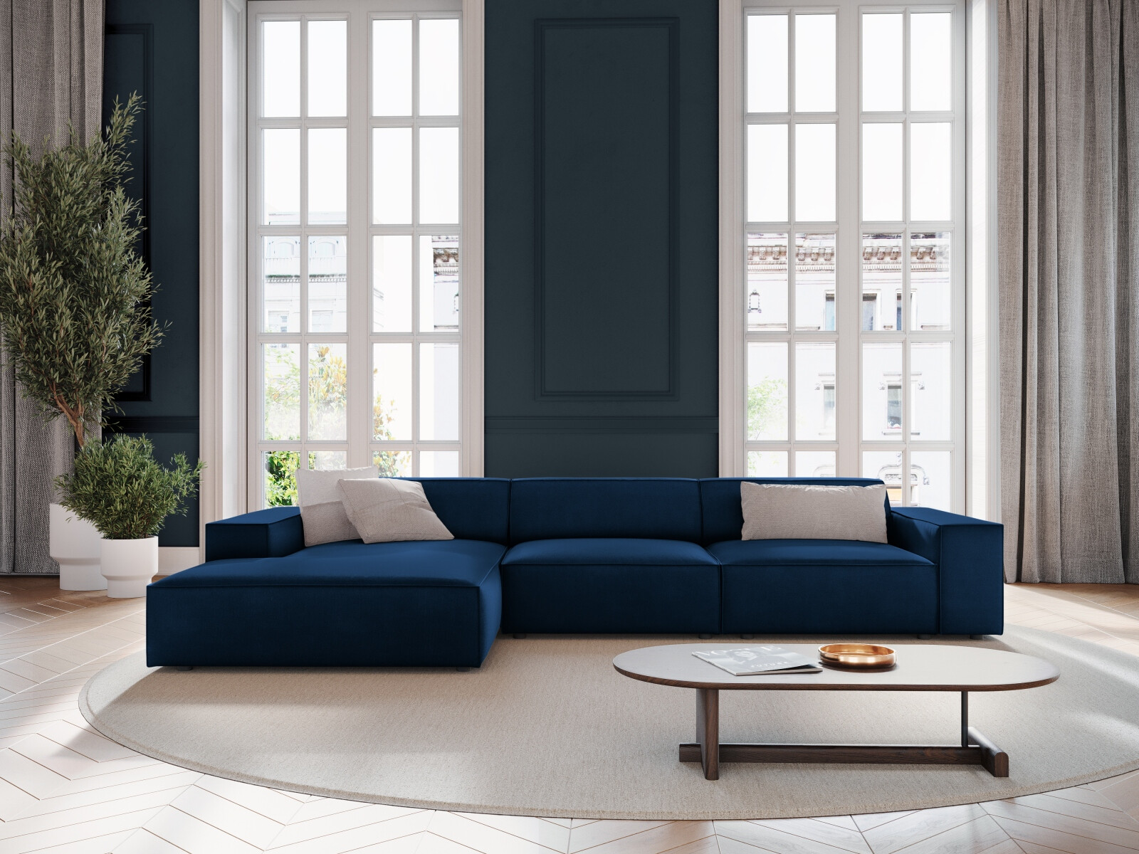 Modulares Ecksofa Lomcalu 102 (Bluvel 86)