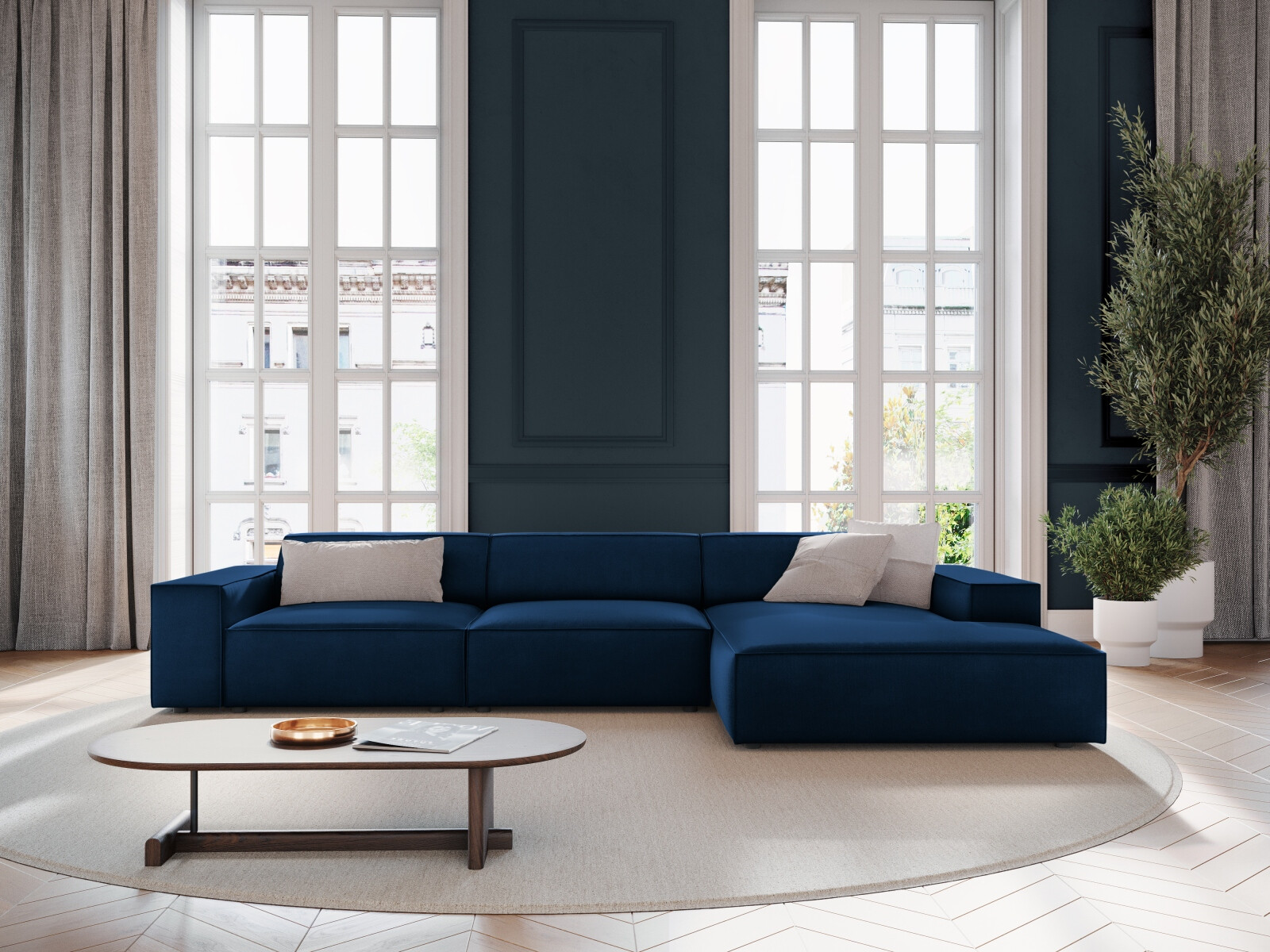 Modulares Ecksofa Lomcalu 102 (Bluvel 86)