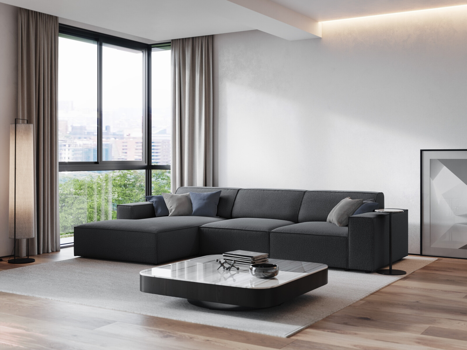 Modulares Ecksofa Lomcalu 102 (Megan 367)