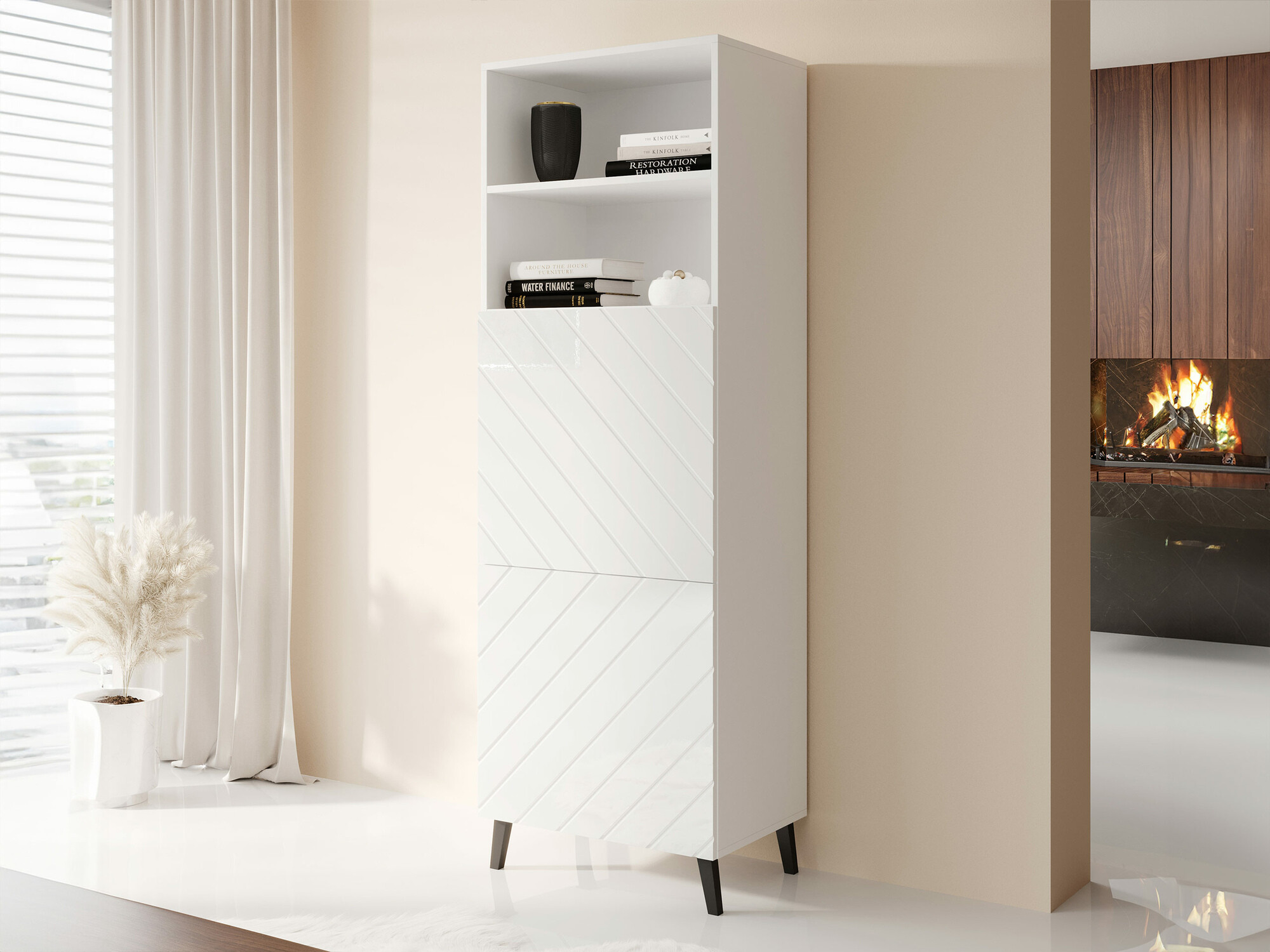 Regal Charlotte 178 (Weiß + Weiß glänzend)