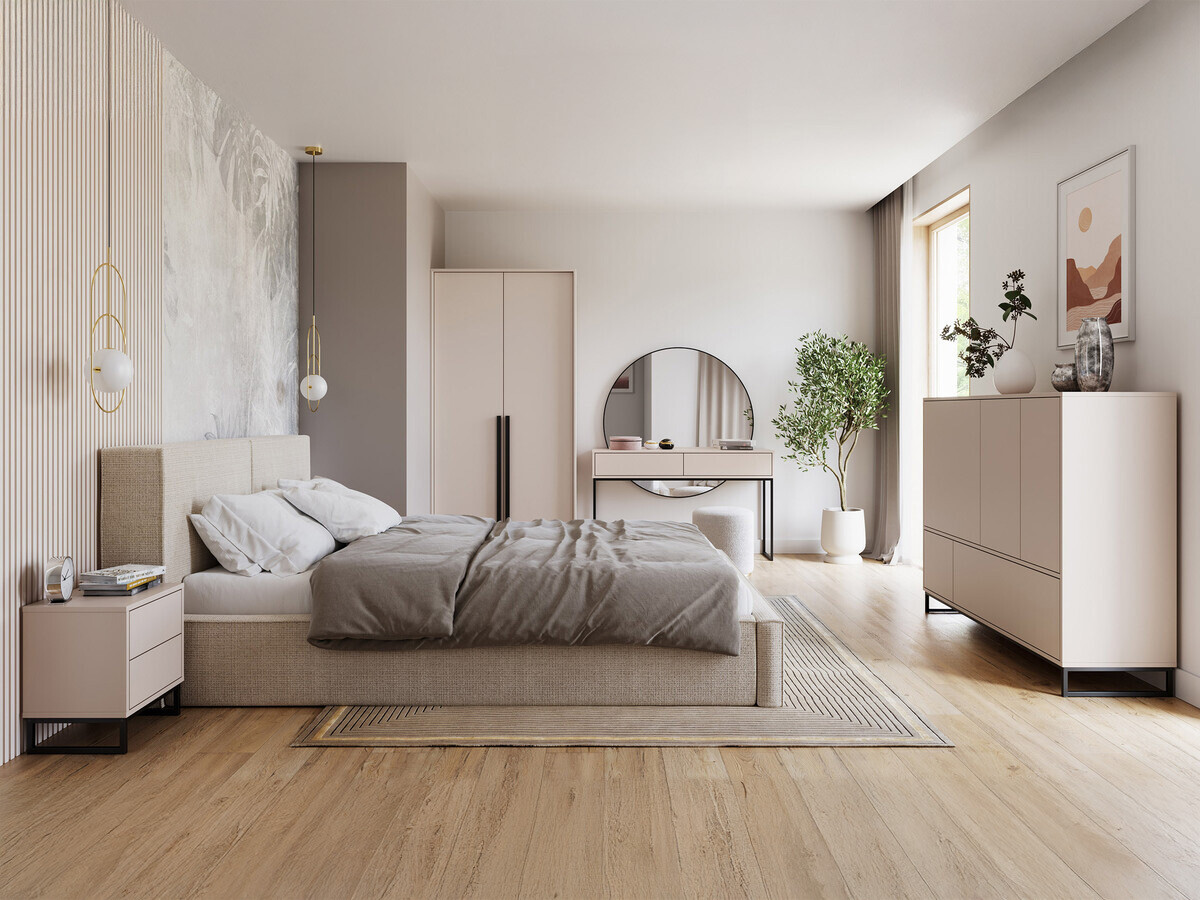 Kleiderschrank Calcalo 100 (Beige)