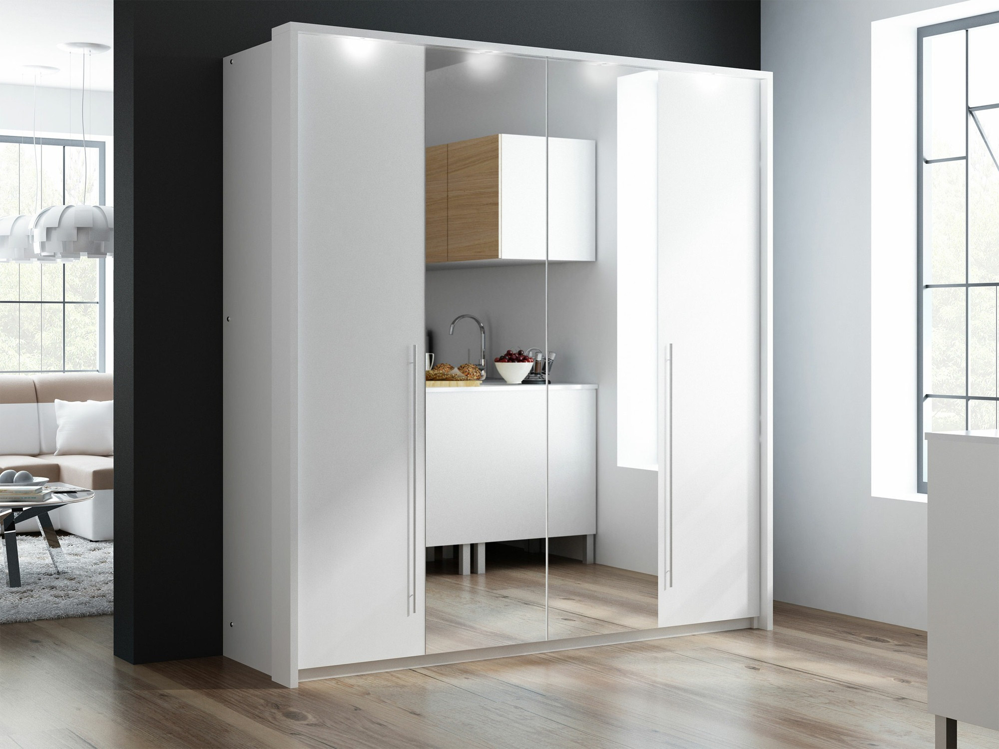 Kleiderschrank Honolulu 237 (Weiß)