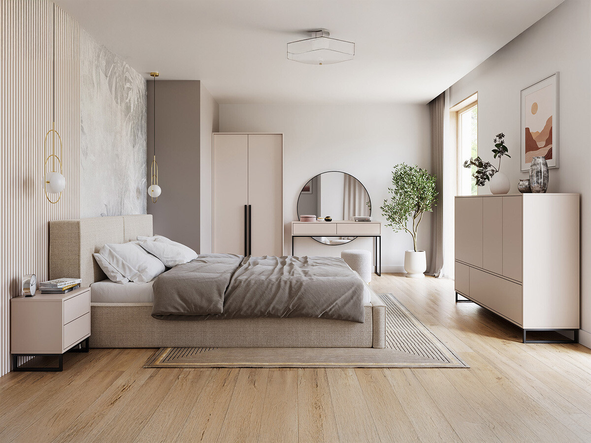 Schlafzimmer-Set Calcalo 110 (Beige)