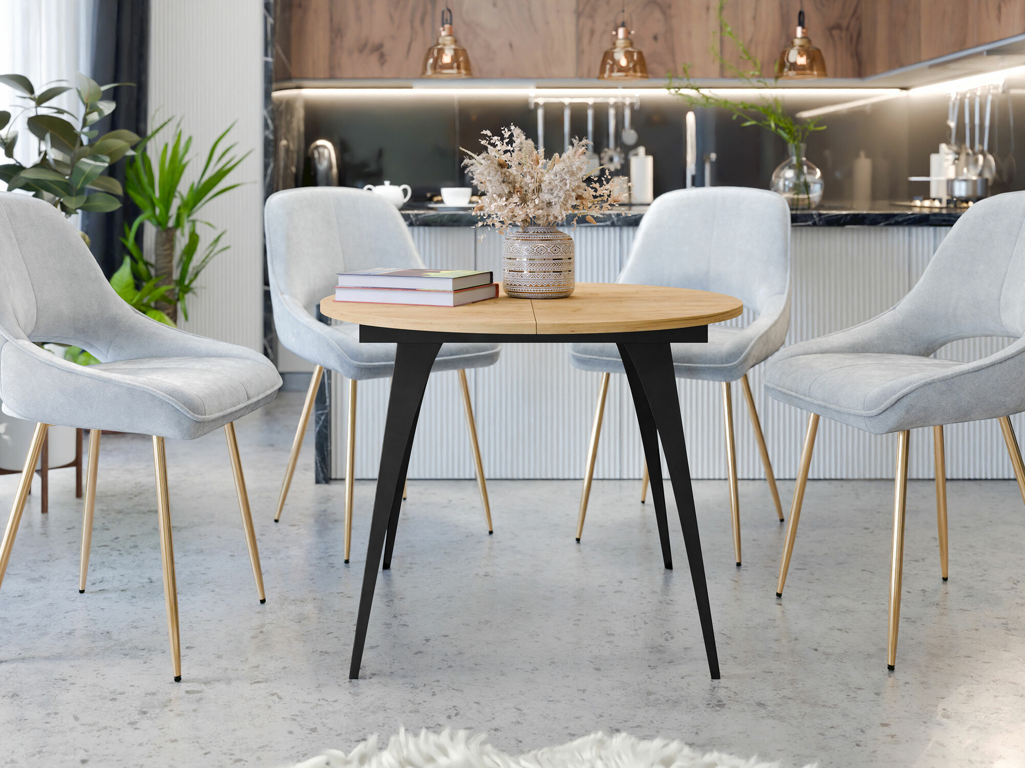 Tisch Oswego 132 (Craft goldene Eichenholzoptik)