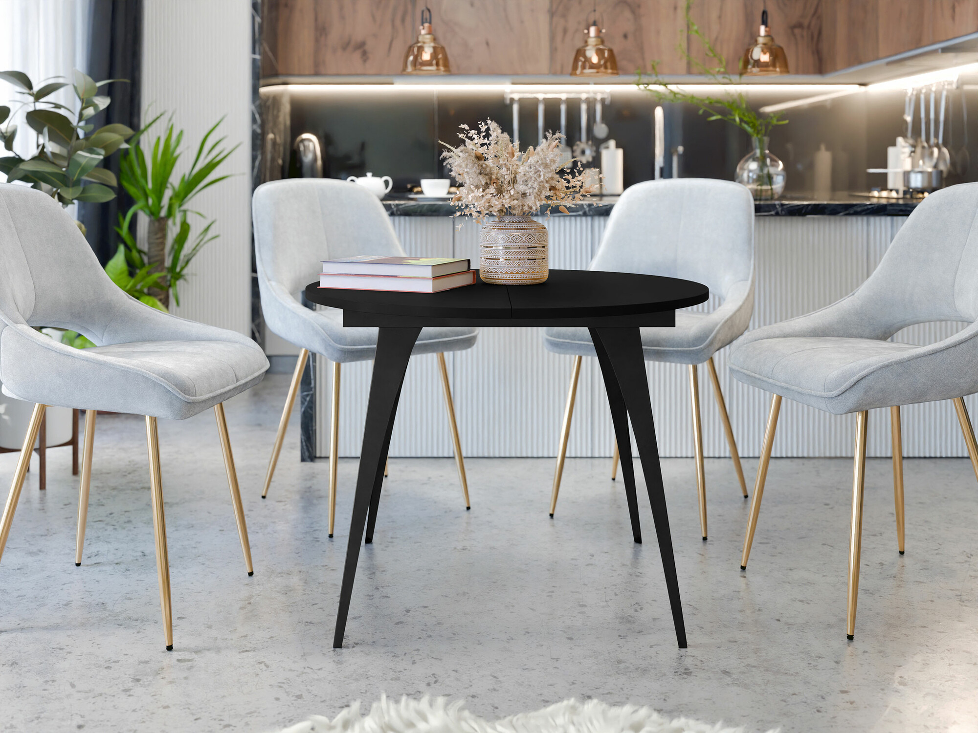 Tisch Oswego 132 (Schwarz)