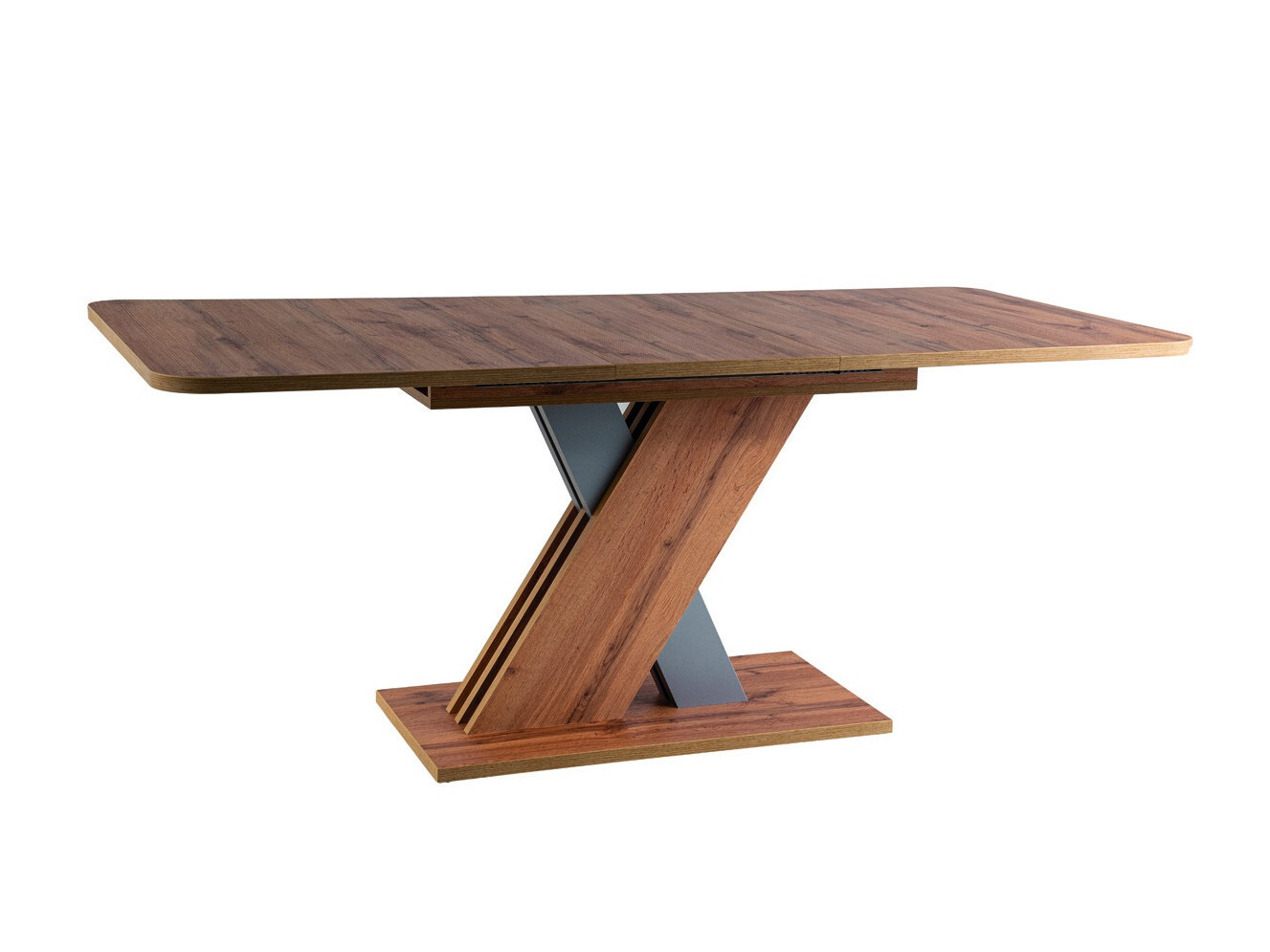 Tisch Detroit 568 (Wotan Eiche + Grau)