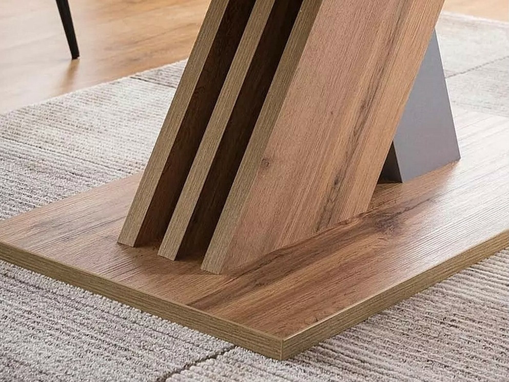 Tisch Detroit 568 (Wotan Eiche + Grau)