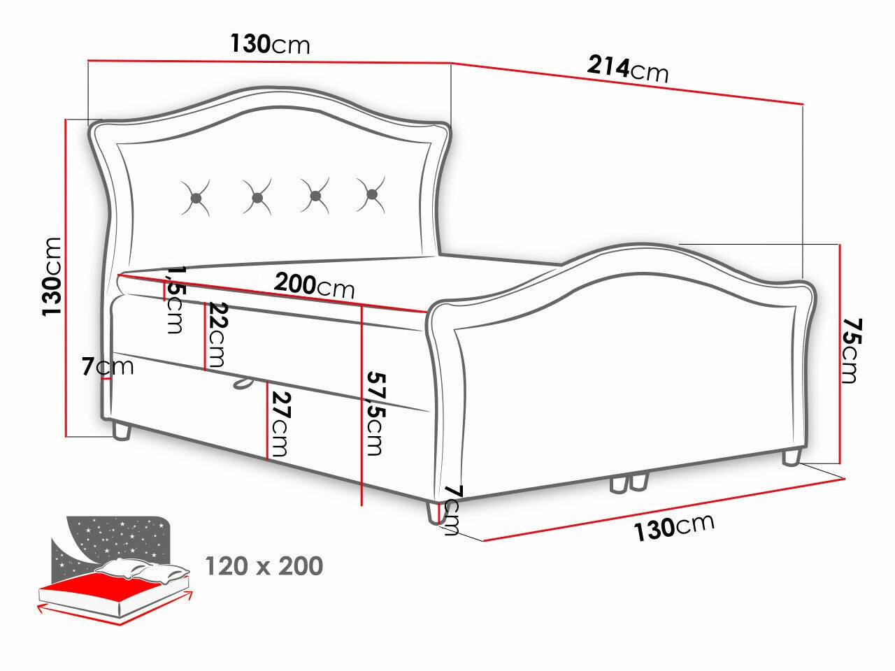 Boxspringbett Oleum I (Magic Velvet 2260)
