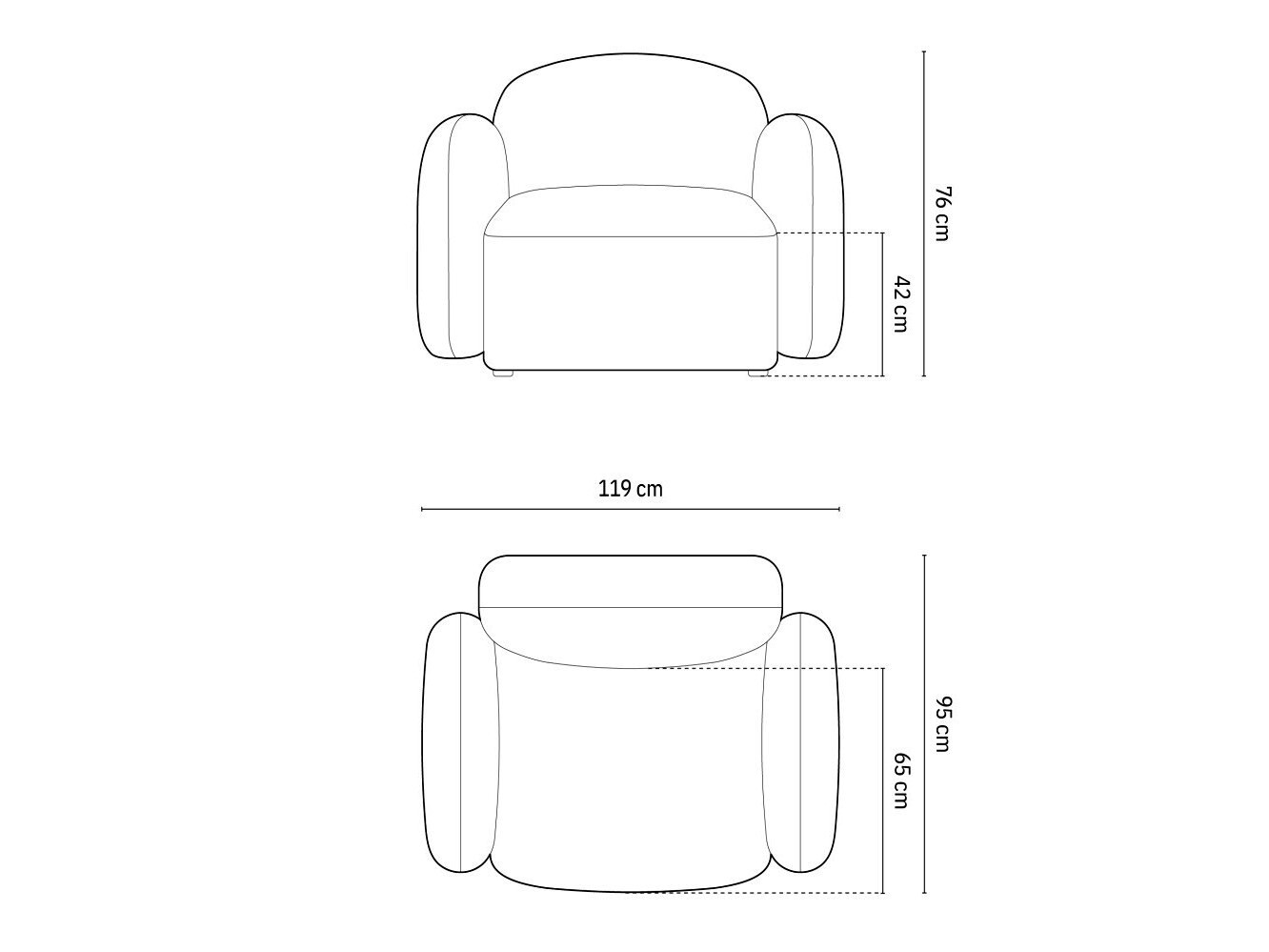 Sessel Tolmira 103 (Casino Blau)