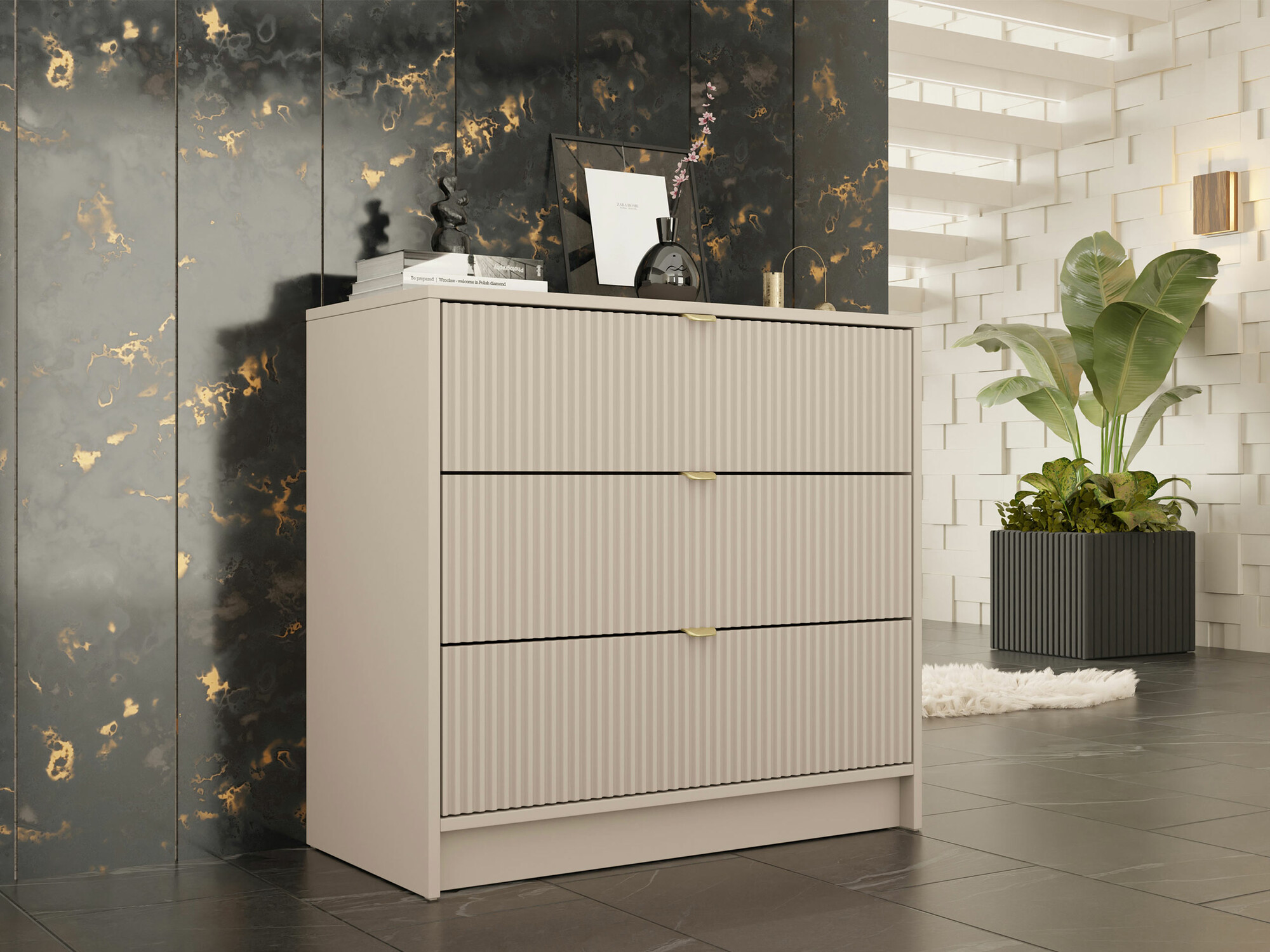 Kommoden Comfivo Papilio I (Beige)