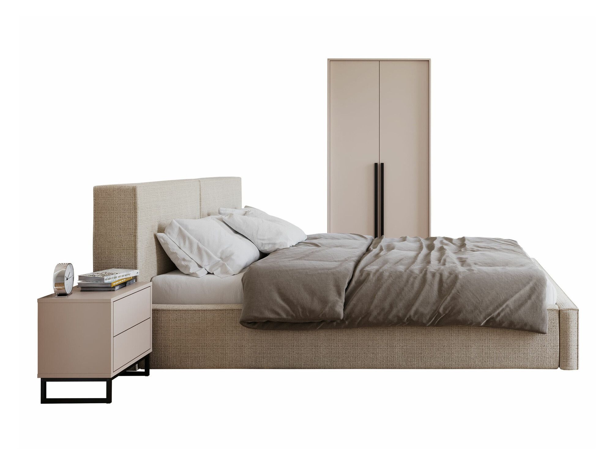 Schlafzimmer-Set Calcalo 111 (Beige)
