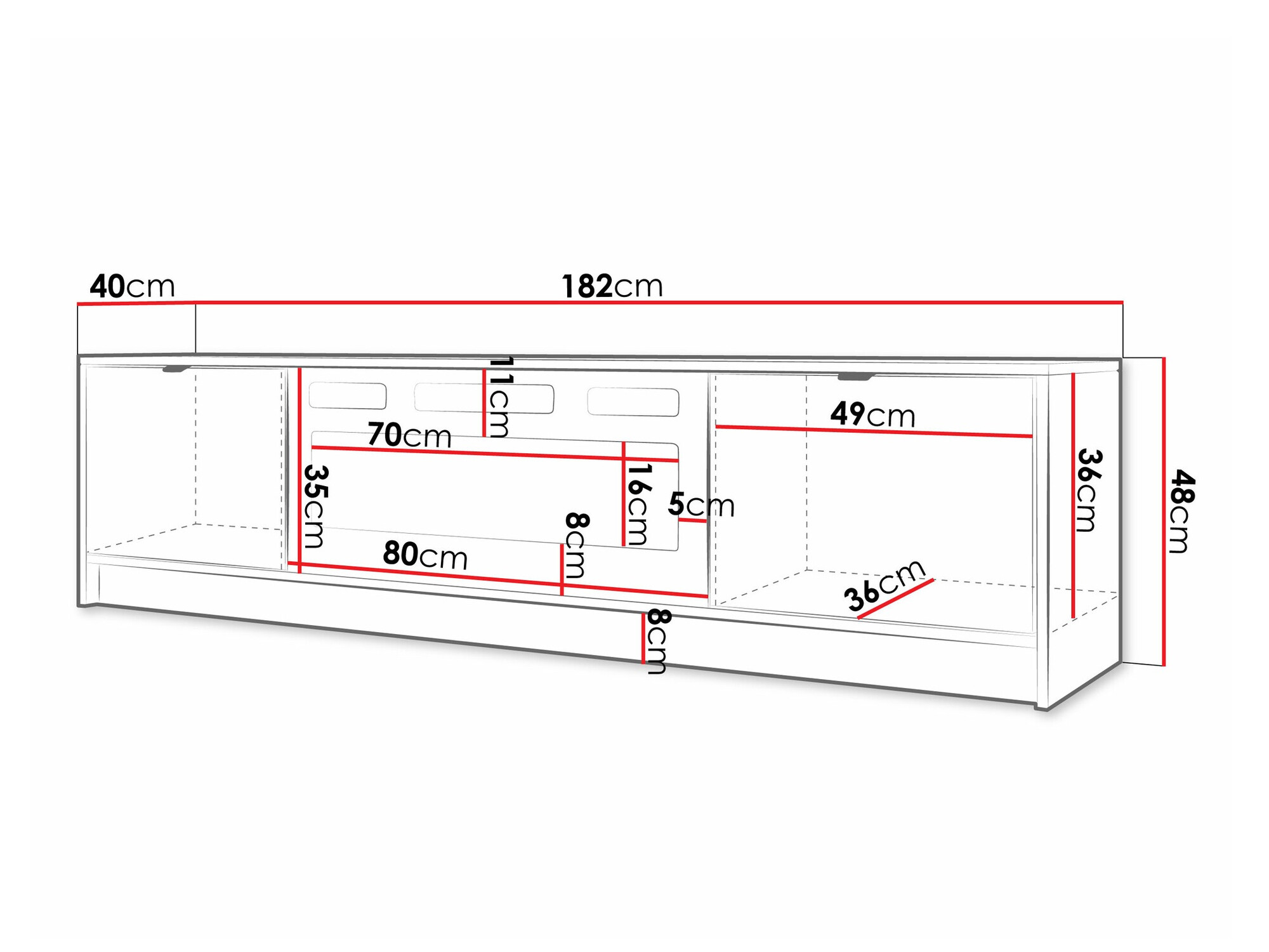 TV-Möbel Comfivo Papilio II (Beige)