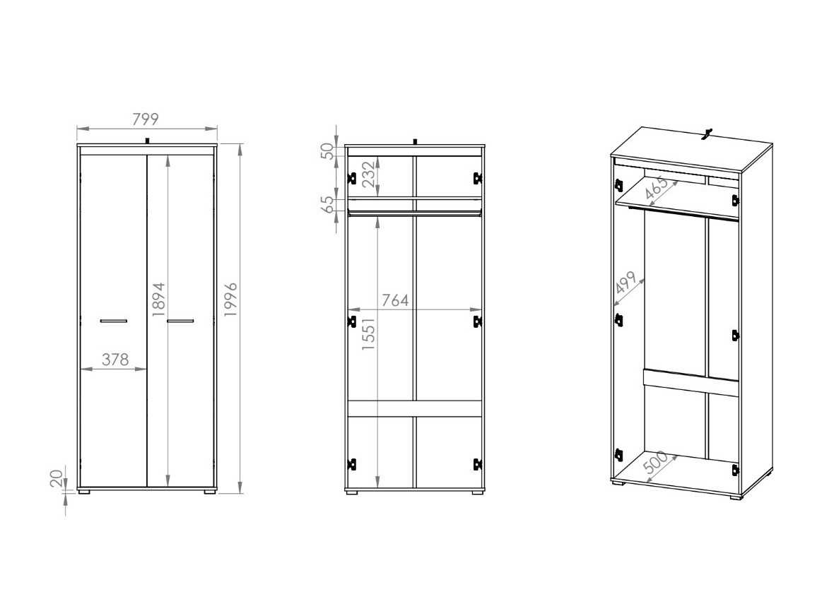 Kleiderschrank Calvere 101