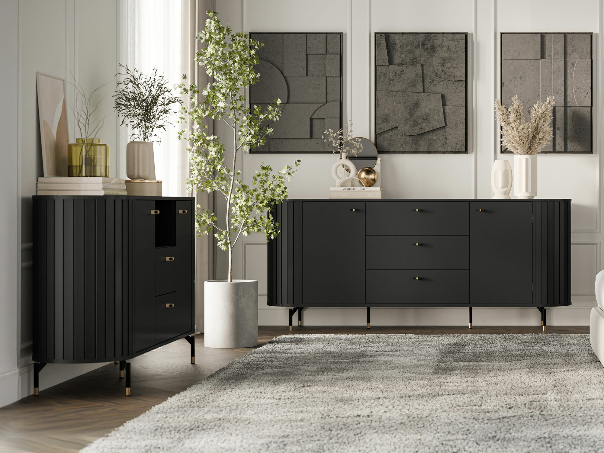 Kommoden Novmono 101 (Schwarz)