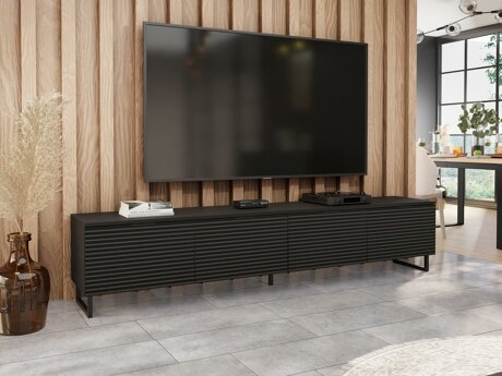 TV-Möbel Sarasota 180 (Schwarz + Graphit)