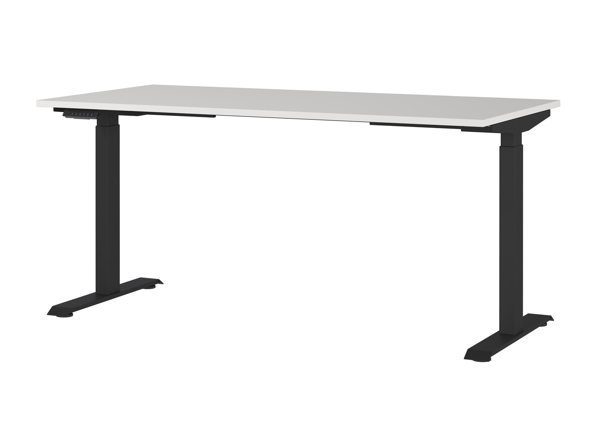 Höhenverstellbarer Schreibtisch Eliromo 119 (Hellgrau + Schwarz)