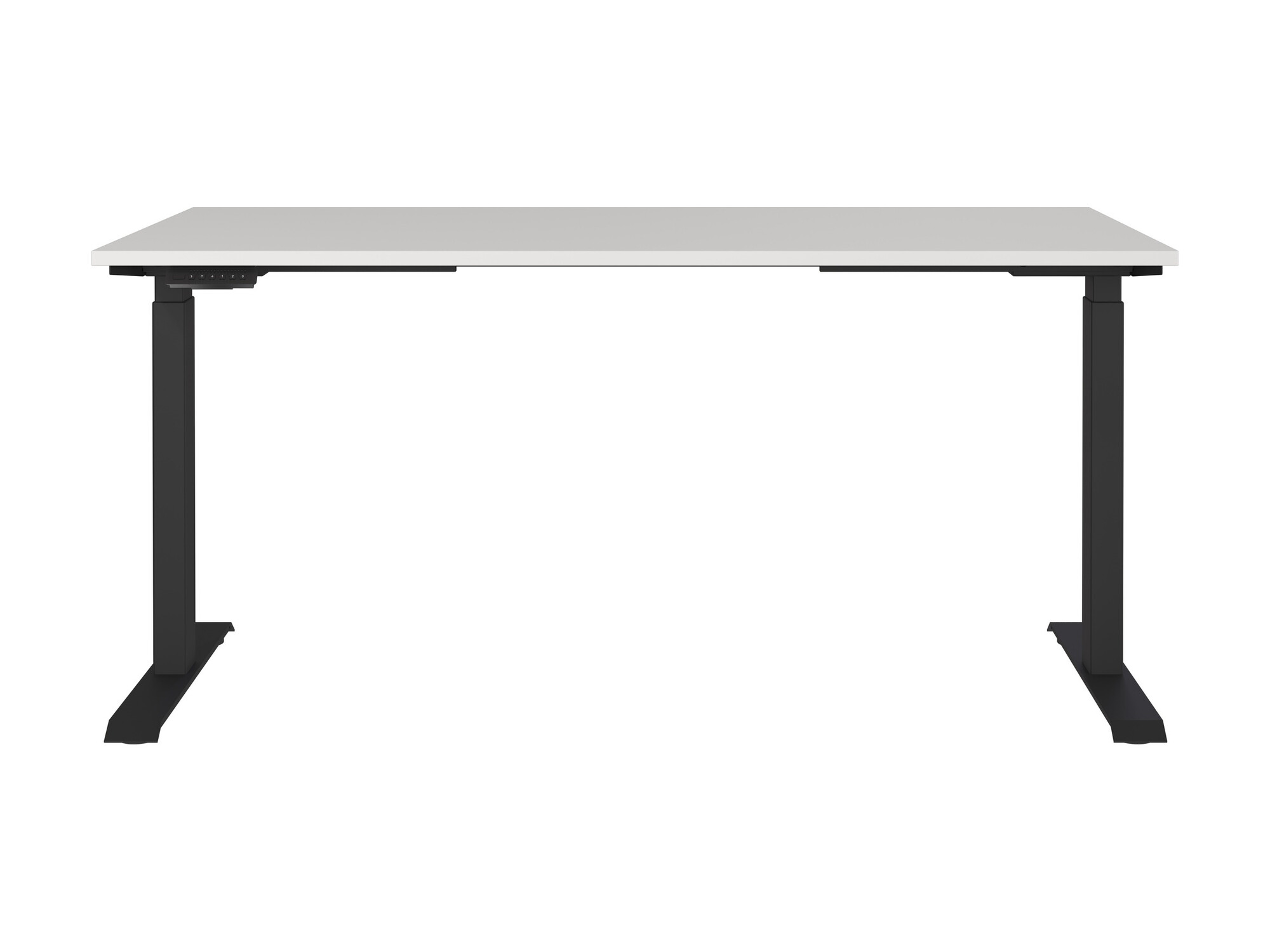 Höhenverstellbarer Schreibtisch Eliromo 119 (Hellgrau + Schwarz)