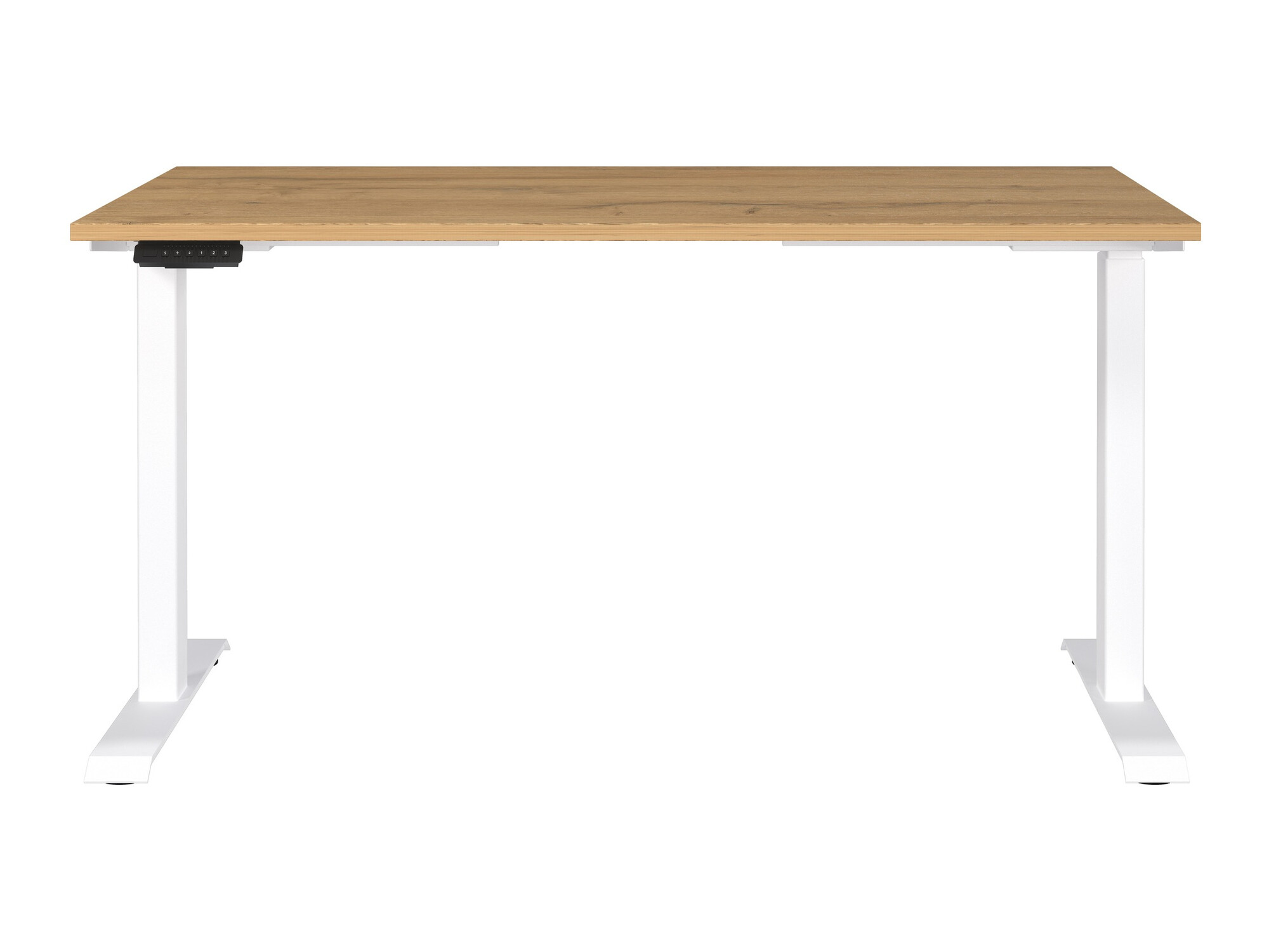 Höhenverstellbarer Schreibtisch Sacramento 415 (Grandson Eichenholzoptik + Weiß)