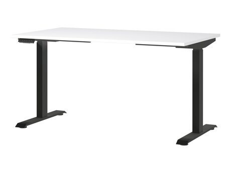 Höhenverstellbarer Schreibtisch Sacramento 415 (Weiß + Schwarz)