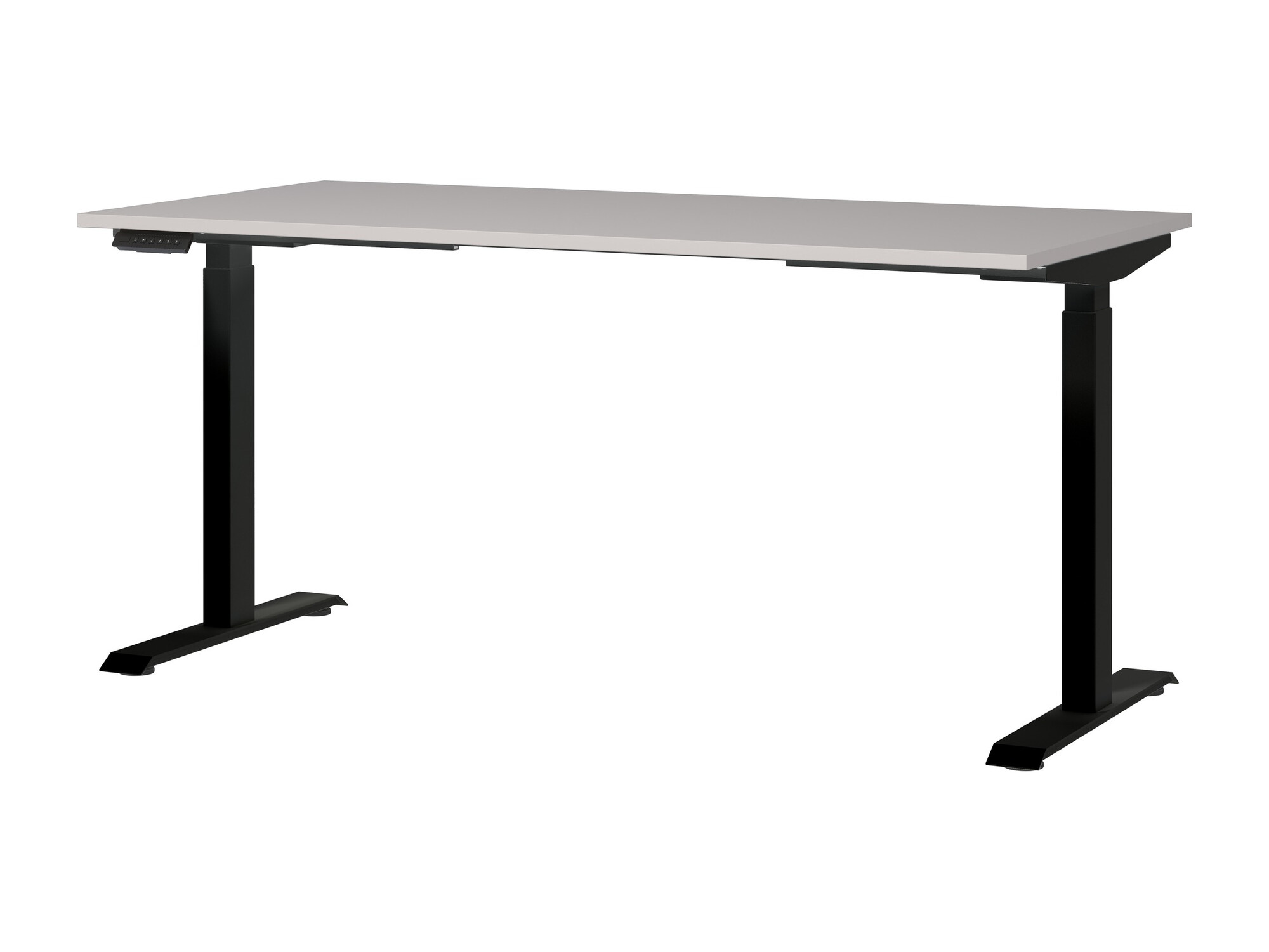 Höhenverstellbarer Schreibtisch Sacramento 416 (Grau + Schwarz)