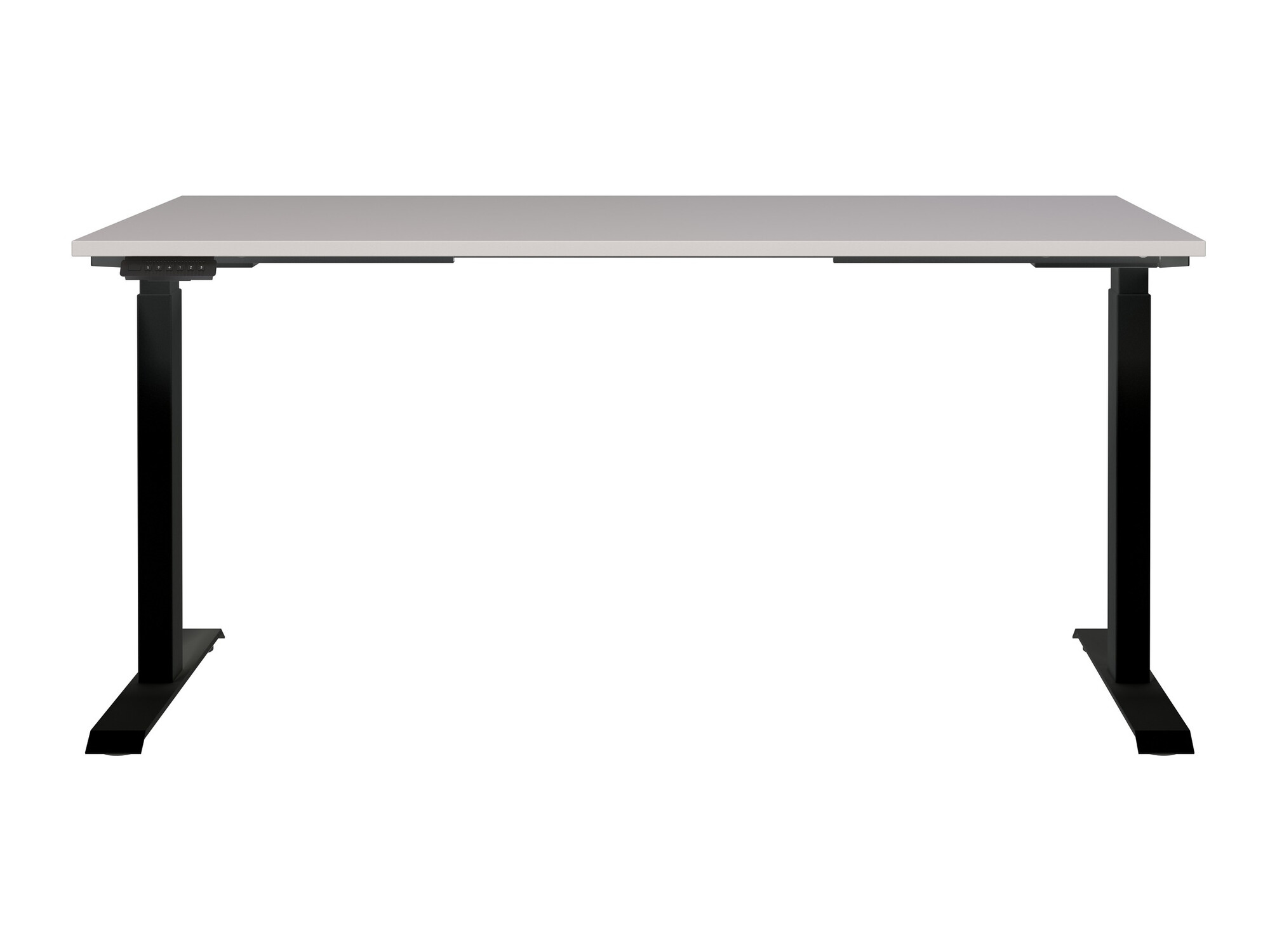 Höhenverstellbarer Schreibtisch Sacramento 416 (Grau + Schwarz)