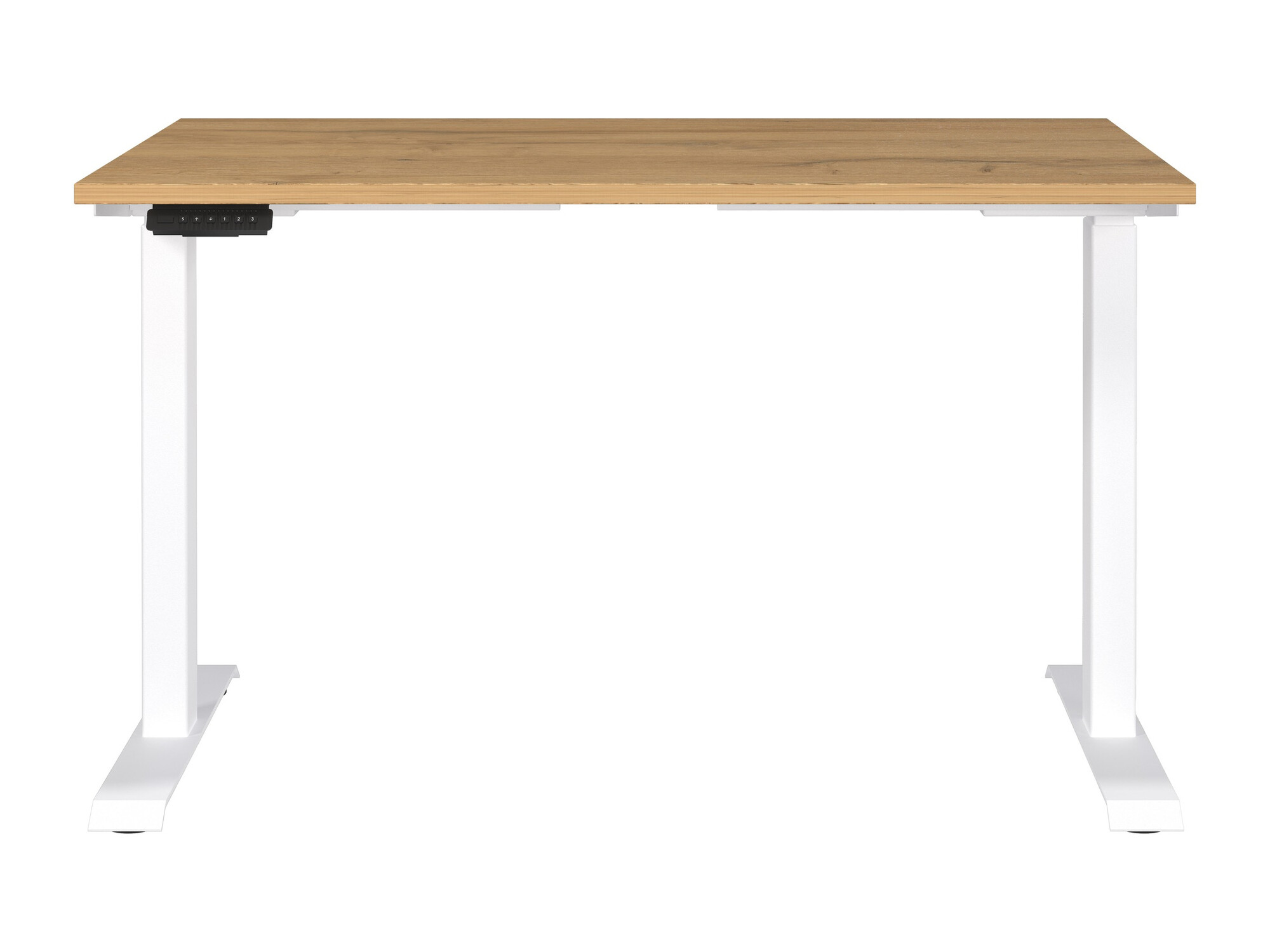 Höhenverstellbarer Schreibtisch Sacramento 417 (Grandson Eichenholzoptik + Weiß)