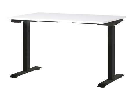 Höhenverstellbarer Schreibtisch Sacramento 417 (Weiß + Schwarz)
