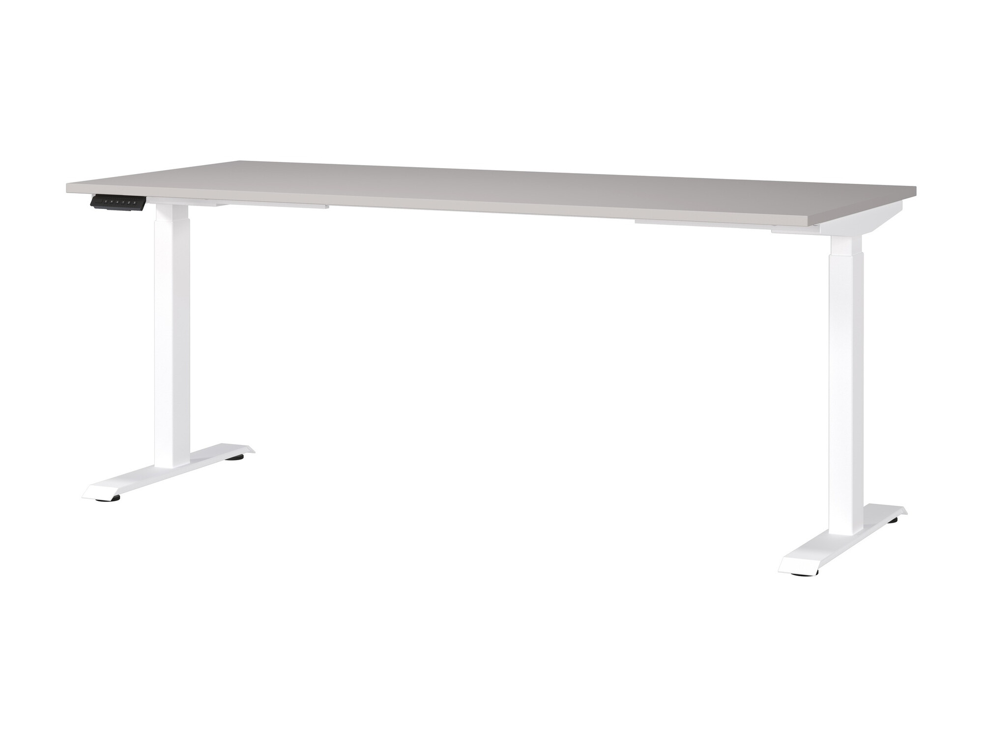 Höhenverstellbarer Schreibtisch Sacramento 418 (Grau + Weiß)